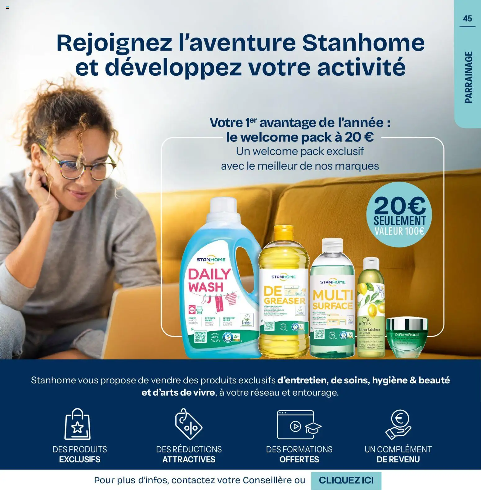 {H1} | Page: 45 | Produits: Détergent, Douche, Lessive, Crème