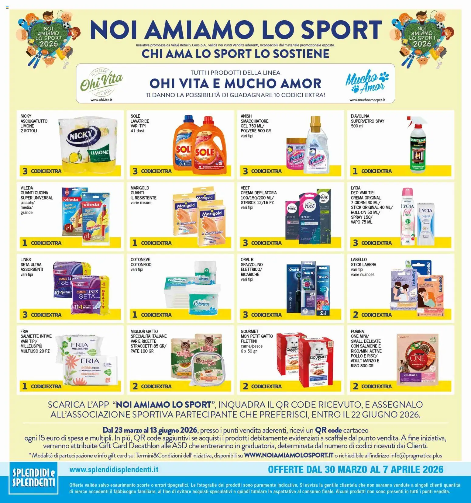 Volantino Splendidi e Splendenti del 30.03.2026 | Pagina: 12 | Prodotti: Salmone, Lavatrice, Scaffale, Asciugatutto