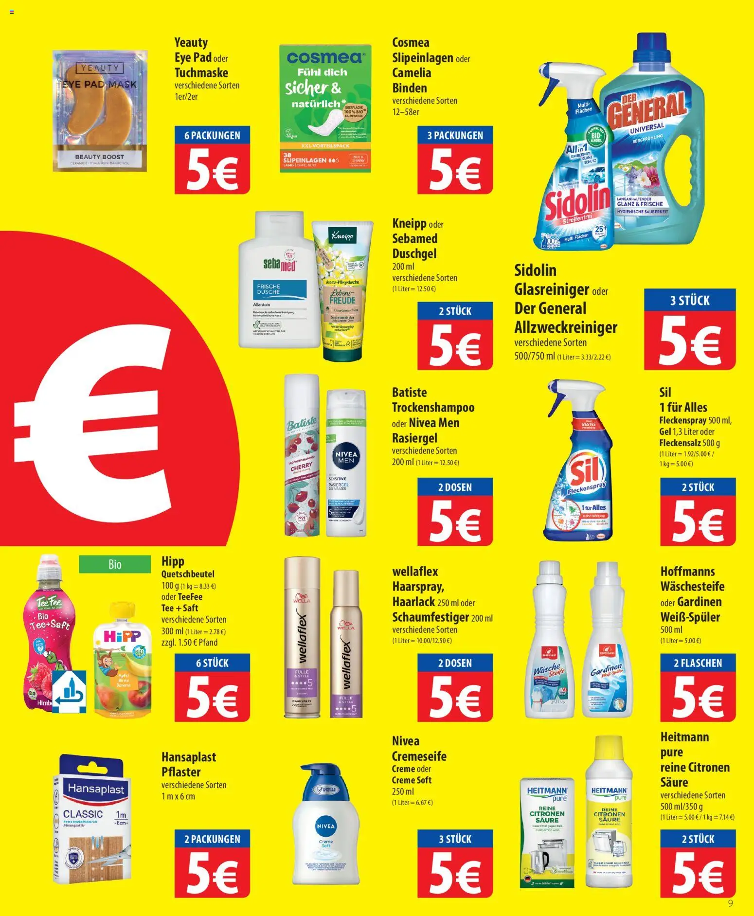 Famila Prospekt 	 – gültig ab 13.04.2026 | Seite: 9 | Produkte: Creme, Saft, Tee, Tuchmaske