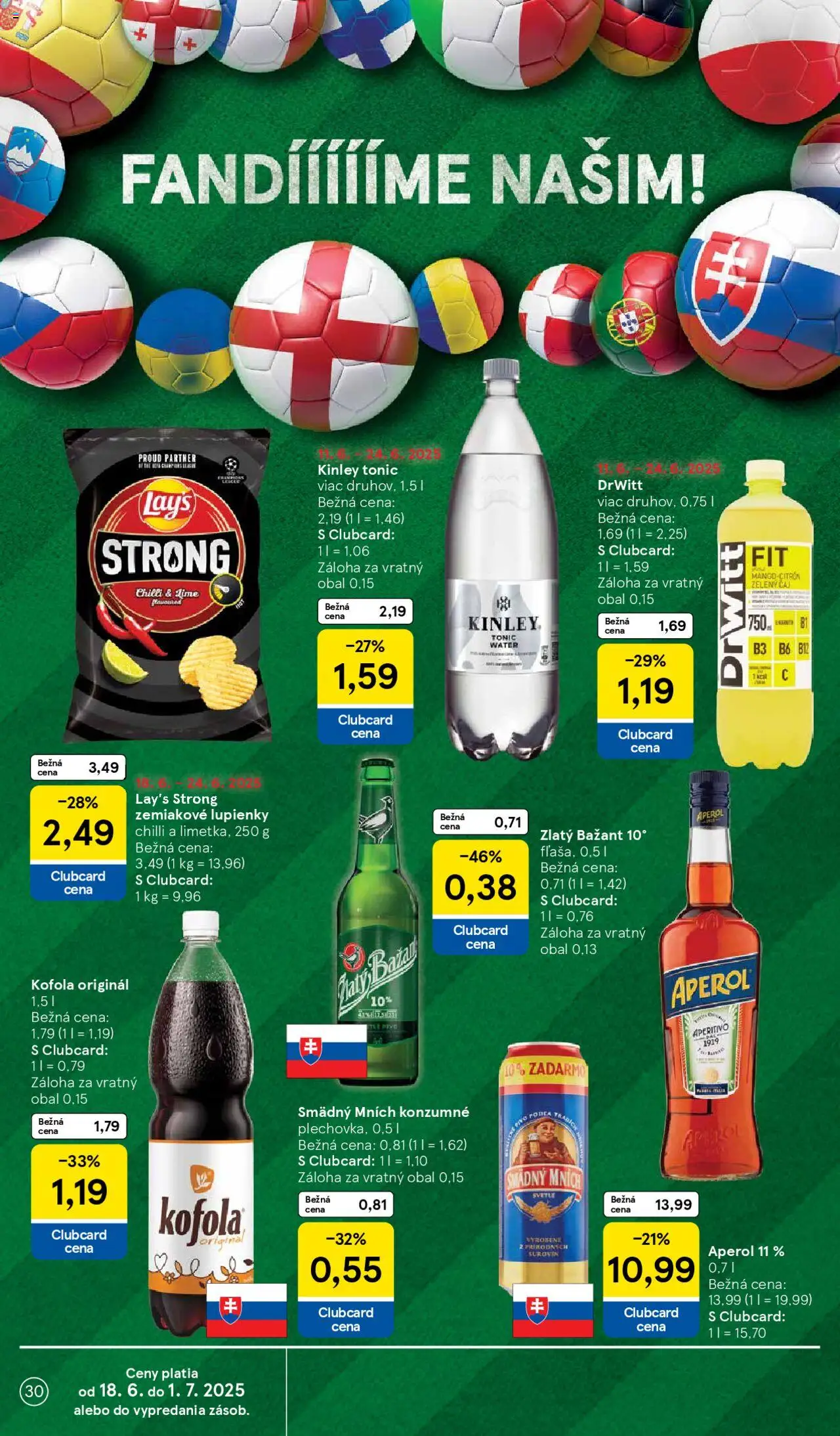Tesco Hypermarket - leták │ platný od 18.06.2025 | Strana: 30 | Produkty: Čaj, Chilli, Zlatý Bažant, Smädný Mních
