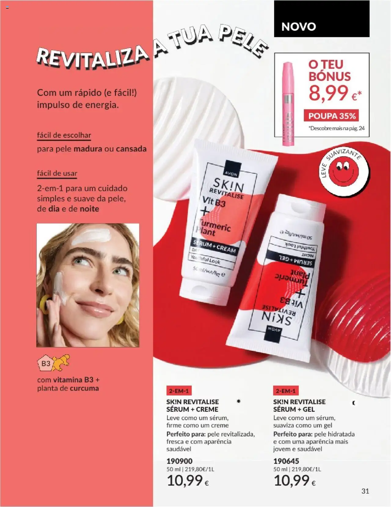 Catálogo Avon Campanha 8 │ válido de 01.08.2025 | Página: 31 | Produtos: Curcuma, Sérum, Creme