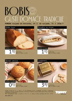 Tommy - Bobis Super ponuda - Pregled kataloga iz trgovine Tommy, vrijedi od 19.02.2026