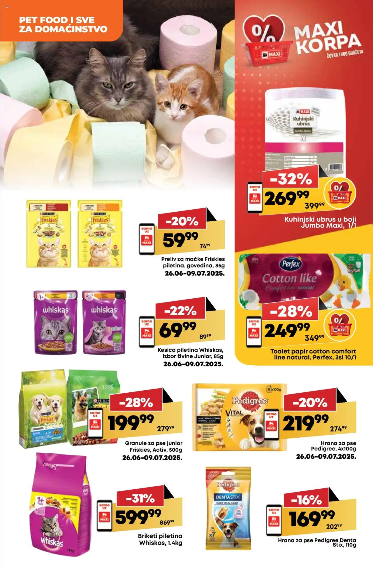 Maxi katalog - važi od 03.07.2025 | Strana: 31 | Proizvode: Pedigree, Purina, Toalet papir, Granule za pse