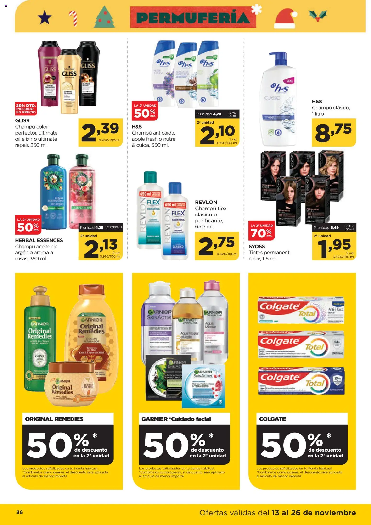 Alimerka folleto Castilla y León │ válido desde el 13.11.2025 | Página: 38 | Productos: Champú, Aceite, Apple