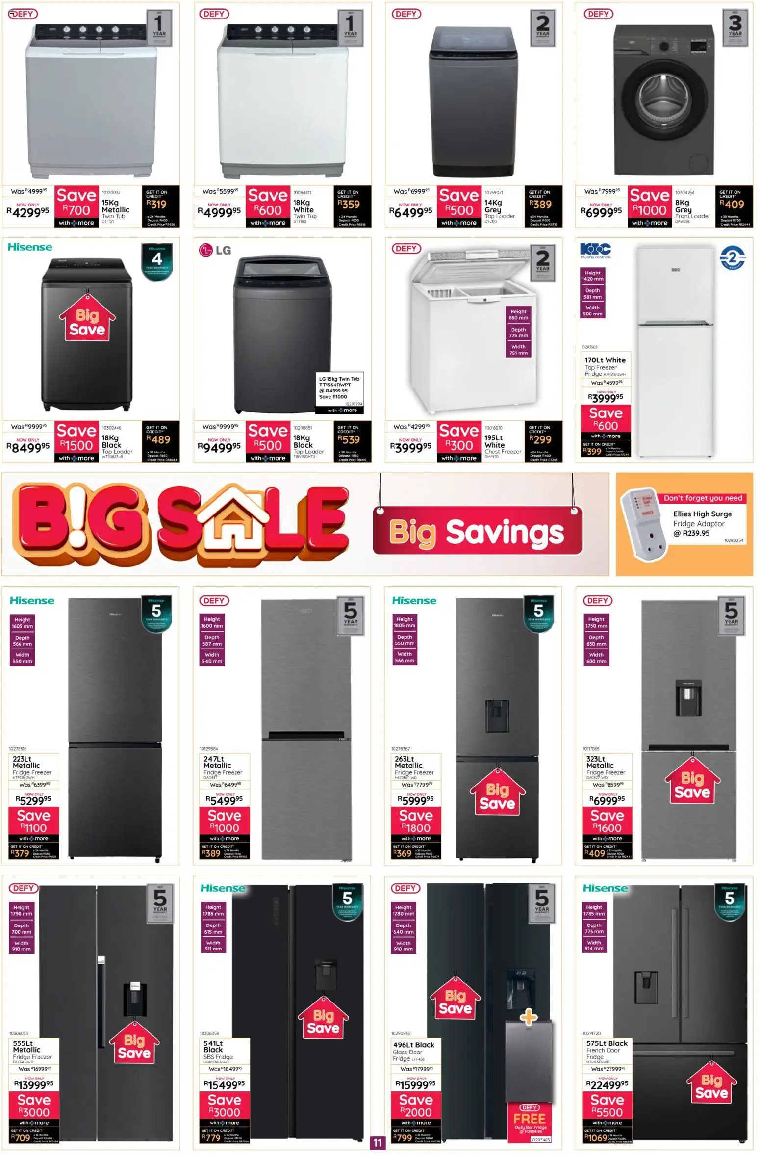 New Bradlows catalogue – valid from 19.02.2026 | Page: 11 | Products: Freezer, Freezer fridge, Fridge, Chest freezer