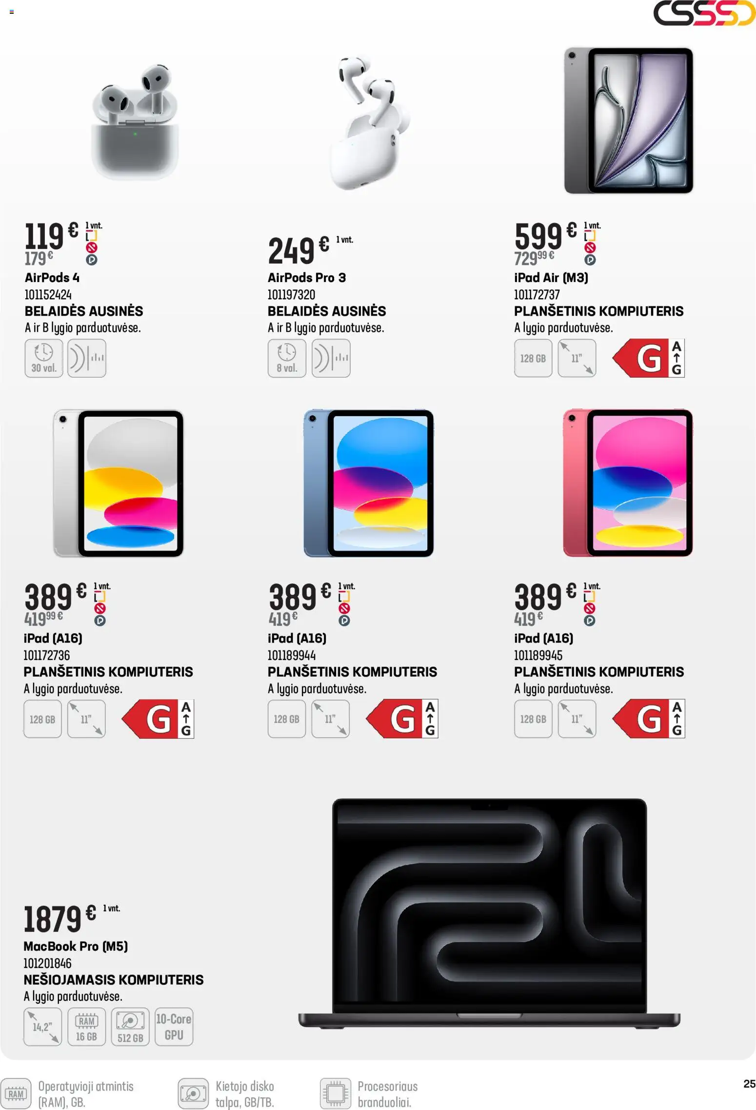 Senukai akcijos nuo 03.12.2025 | Puslapis: 25 | Prekių: Planšetinis kompiuteris, Kompiuteris, Ausinės