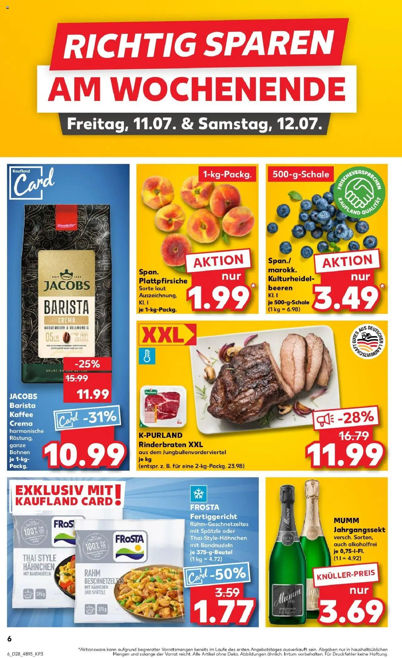 Kaufland prospekt Görlitz	 - gültig ab dem 13.07.2025 | Seite: 21 | Produkte: Rinderbraten, Hahnchen, Kaffee, Frosta