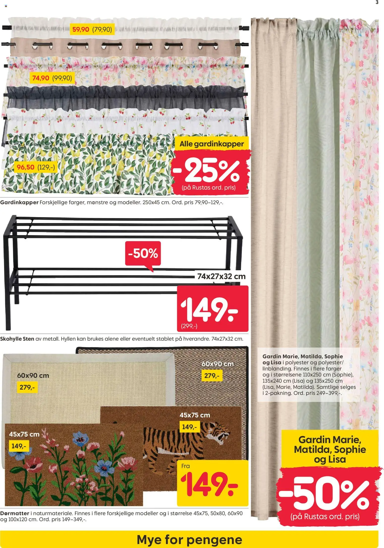 {H1} | Side: 3 | Produkter: Skohylle