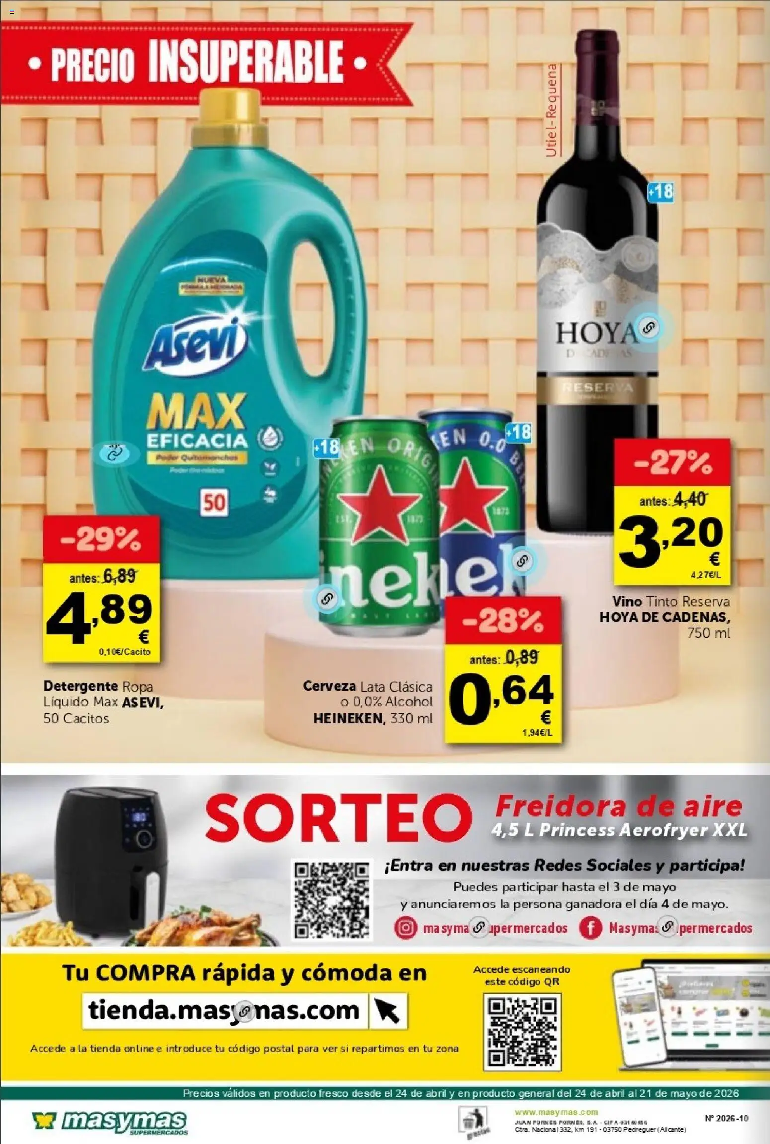 Masymas folleto │ válido desde el 24.04.2026 | Página: 20 | Productos: Detergente, General, Vino, Cerveza