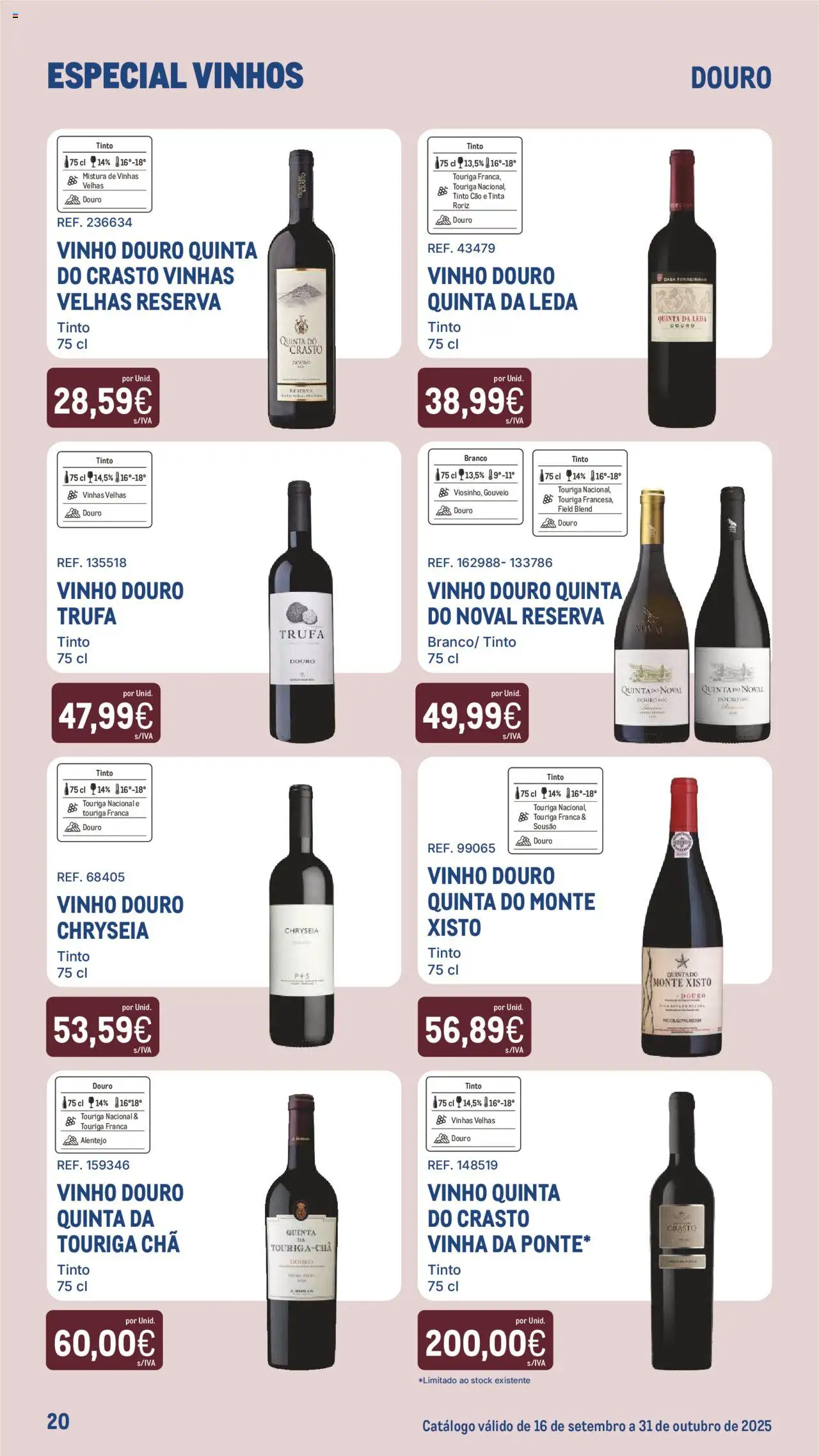 Makro - Especial Vinhos │ válido de 16.09.2025 | Página: 20 | Produtos: Tinta, Vinho, Chá