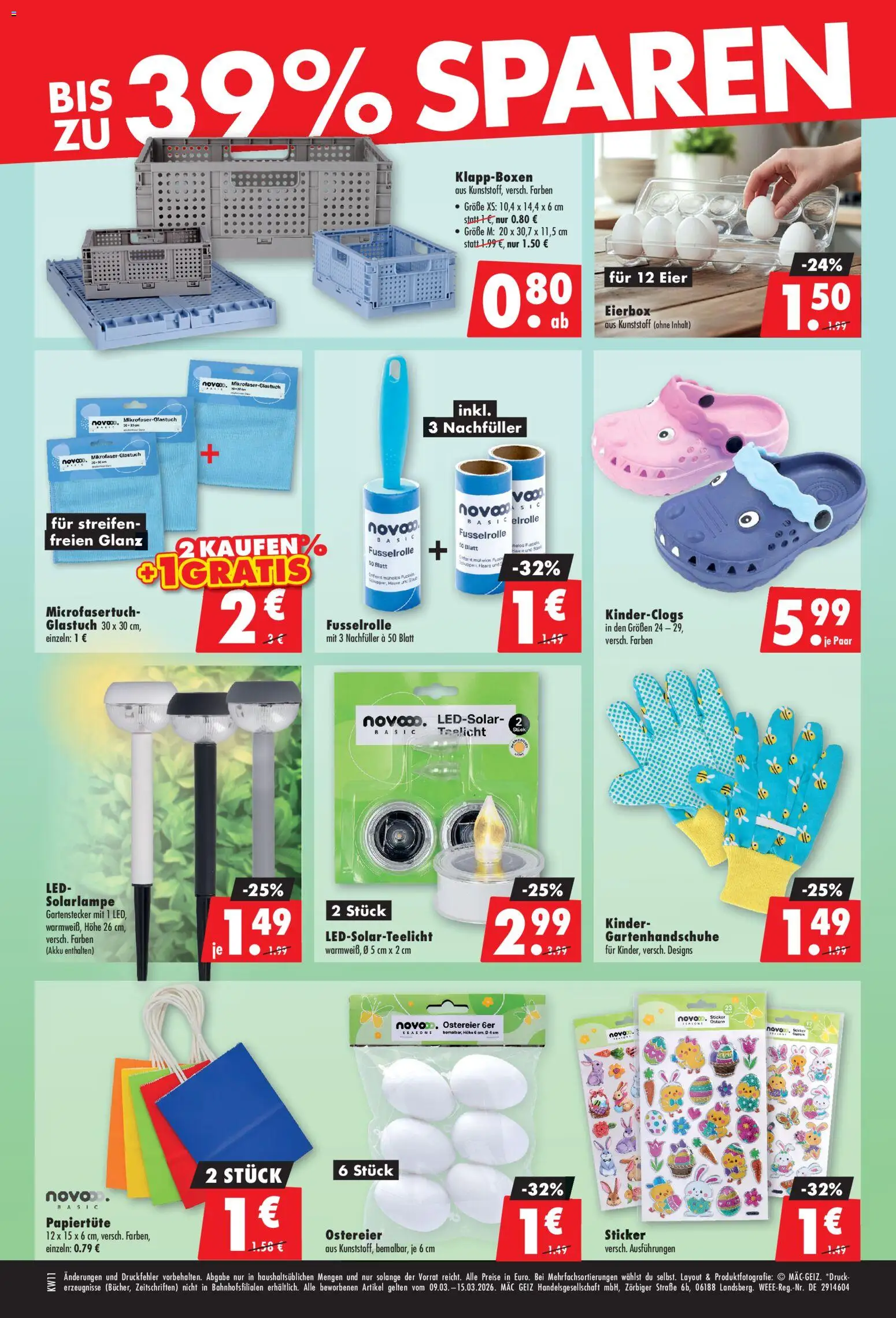 Mäc Geiz Prospekt 	 – gültig ab 09.03.2026 | Seite: 2 | Produkte: Eier