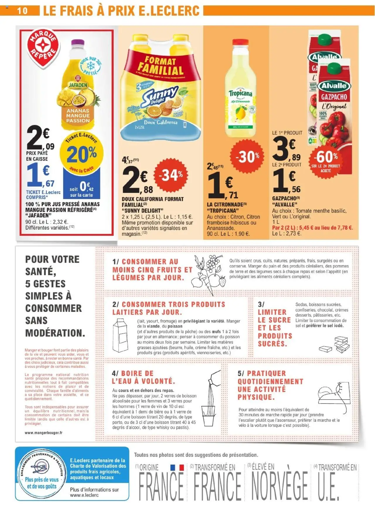  | Page: 10 | Produits: Framboise, Pêche, Vin, Crème