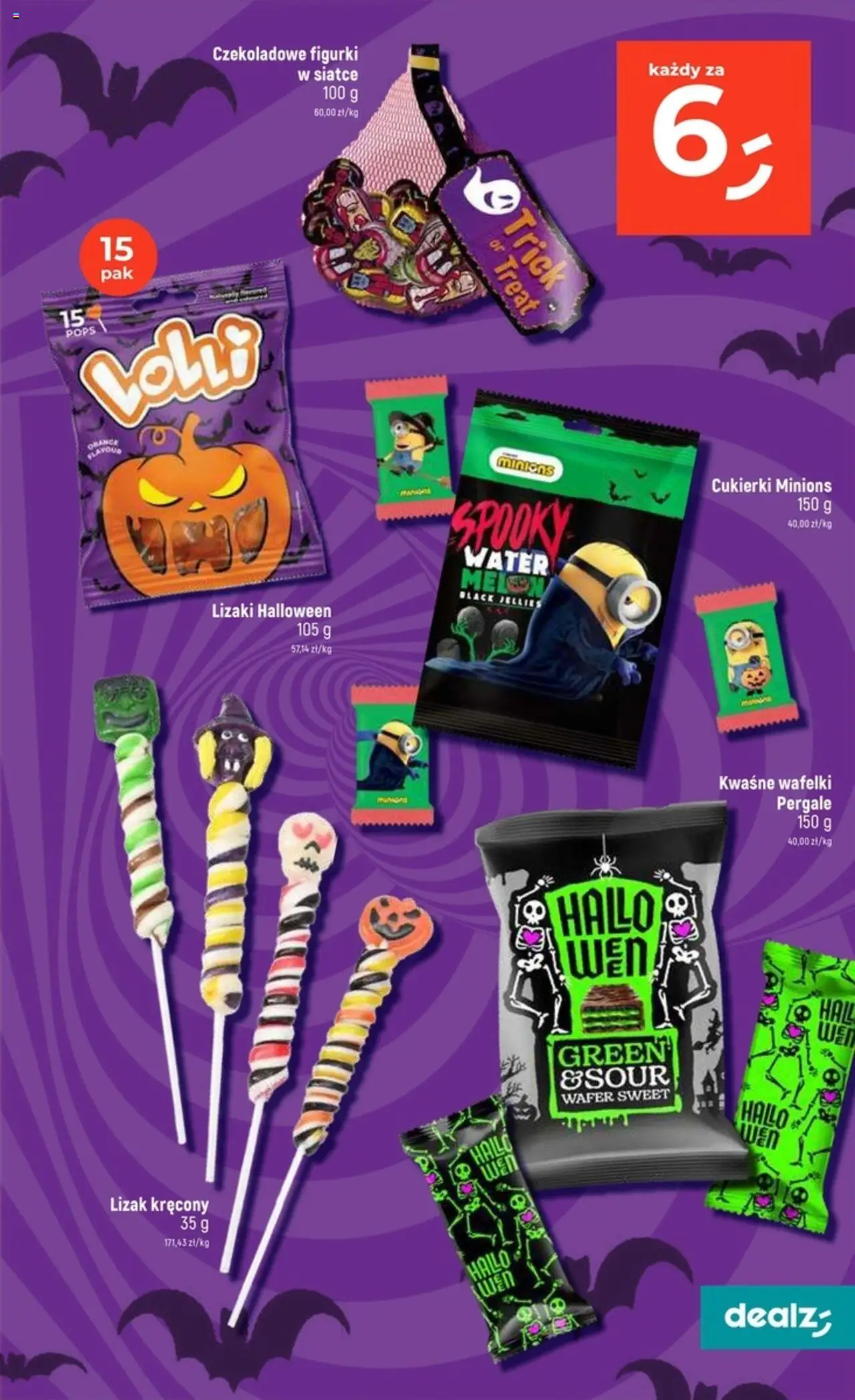 Dealz Gazetka - Upiornie niskie ceny od 11.09.2025 | Strona: 13 | Produkty: Figurki, Wafelki, Lizaki, Cukierki