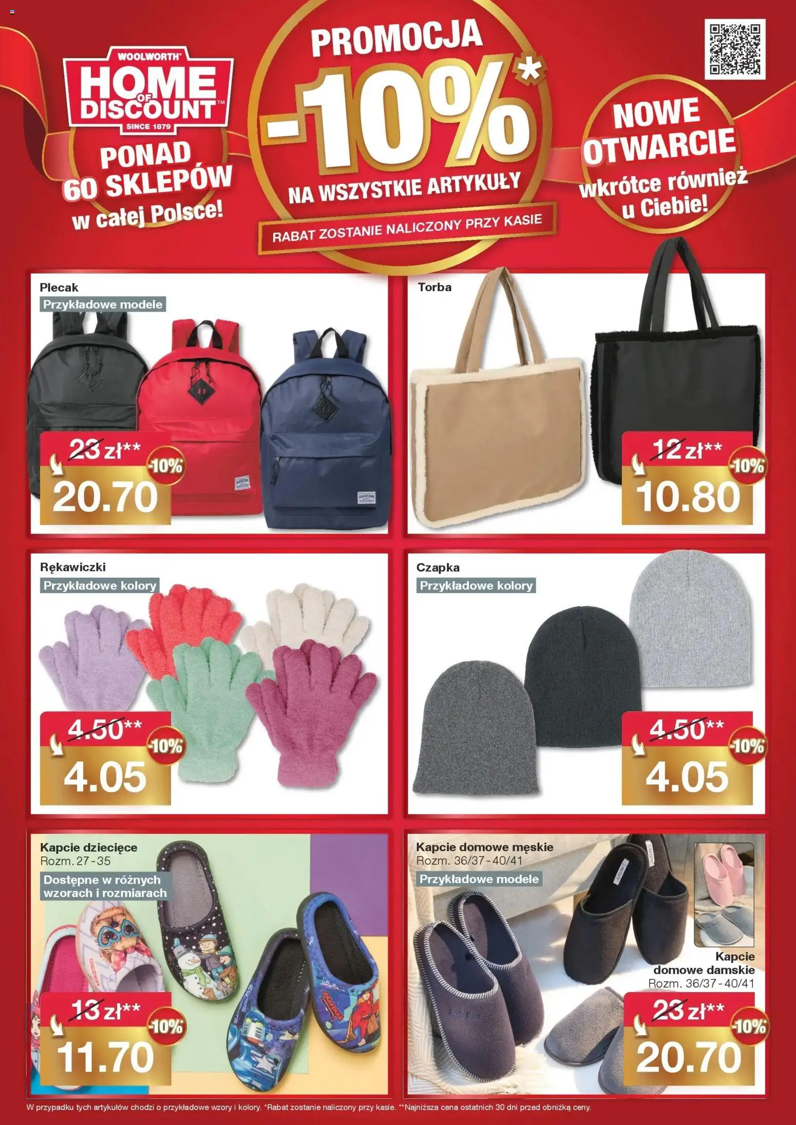 Woolworth Gazetka od 21.10.2025 | Strona: 2 | Produkty: Kapcie, Czapka, Rękawiczki, Torba