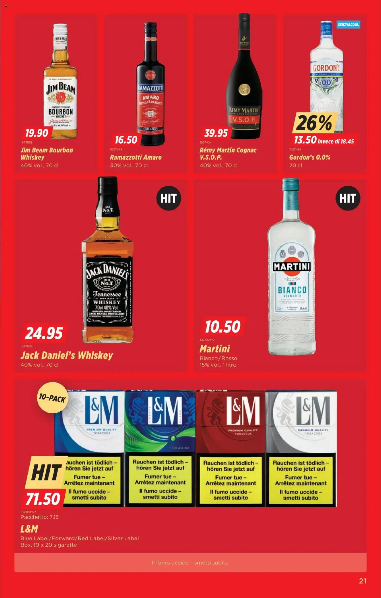 Denner Aktionen IT – gültig ab 09.12.2025 | Seite: 21 | Produkte: Bourbon, Gin, Whiskey