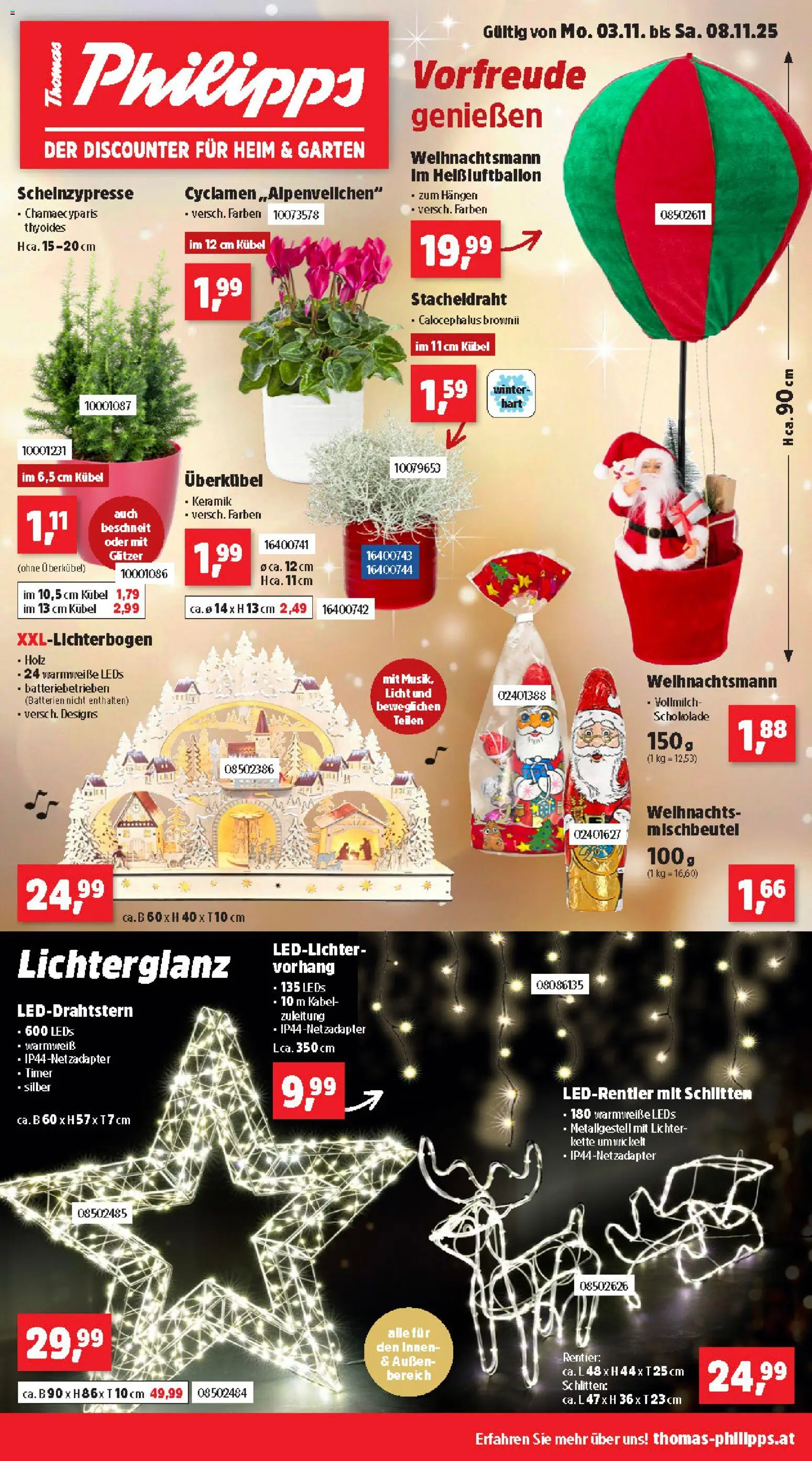 Thomas Philipps Flugblatt gültig ab 03.11.2025 | Seite: 1 | Produkte: Kabel, Schokolade