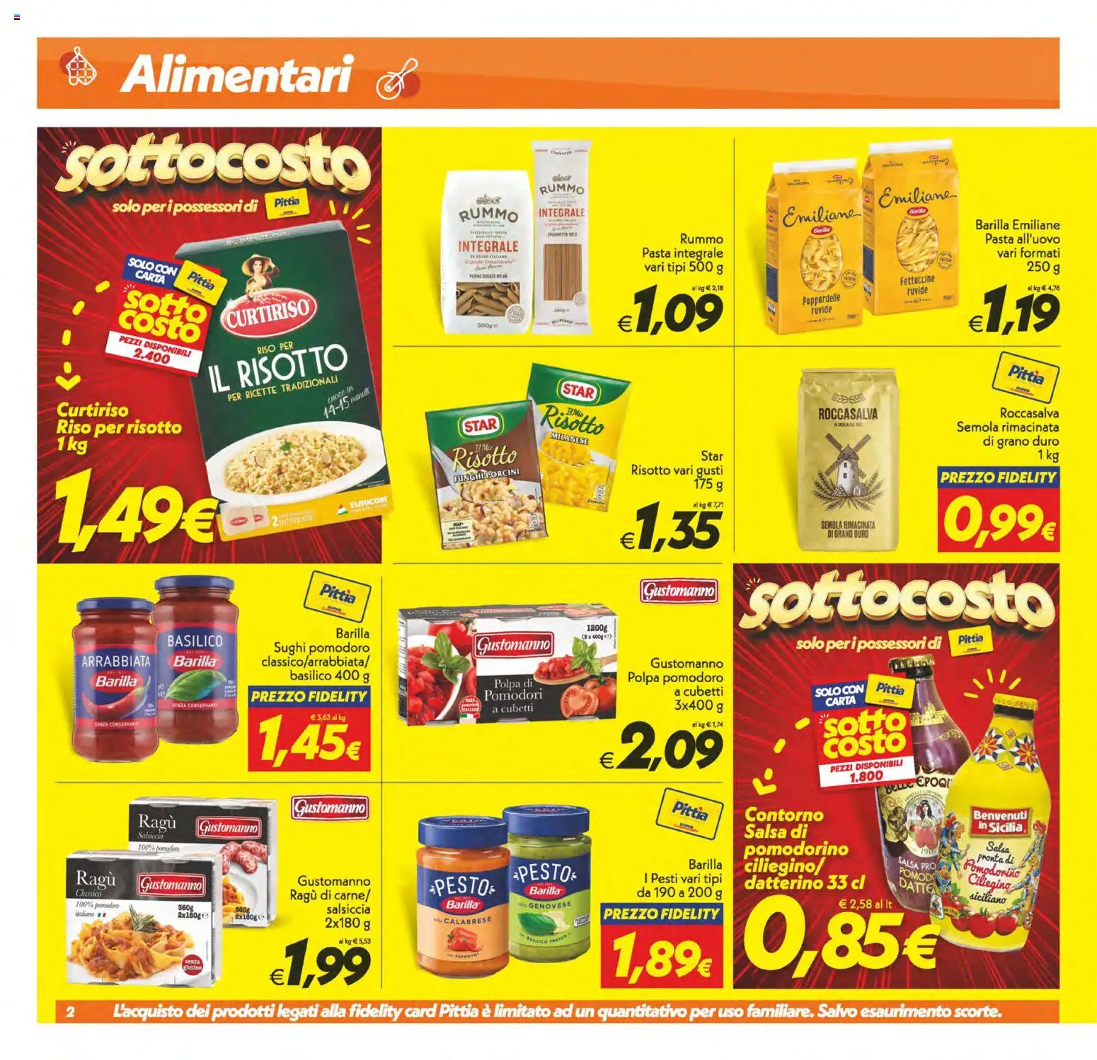 Volantino SuperConveniente del 24.02.2026 | Pagina: 2 | Prodotti: Peperoni, Pomodori, Penne, Fettuccine