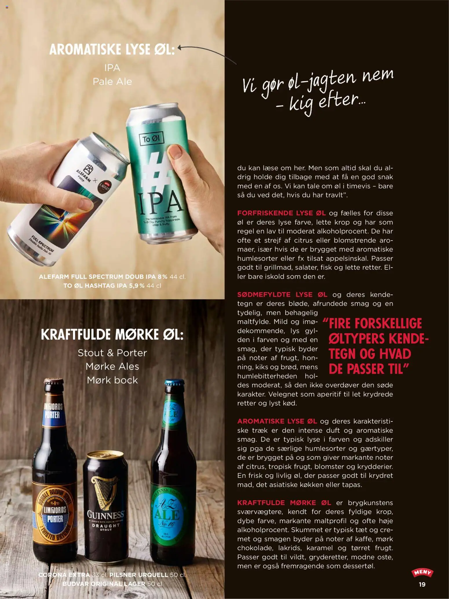 Meny tilbudsavis – gyldig fra 20.03.2026 | Side: 19 | Produkter: Duft, Øl, Fisk, Søm