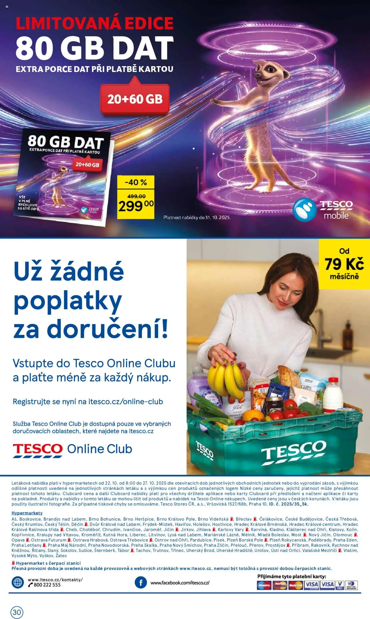 Tesco leták - Hypermarket od 22.10.2025 | Strana: 30 | Produkty: Mošt, Karty, Futurum
