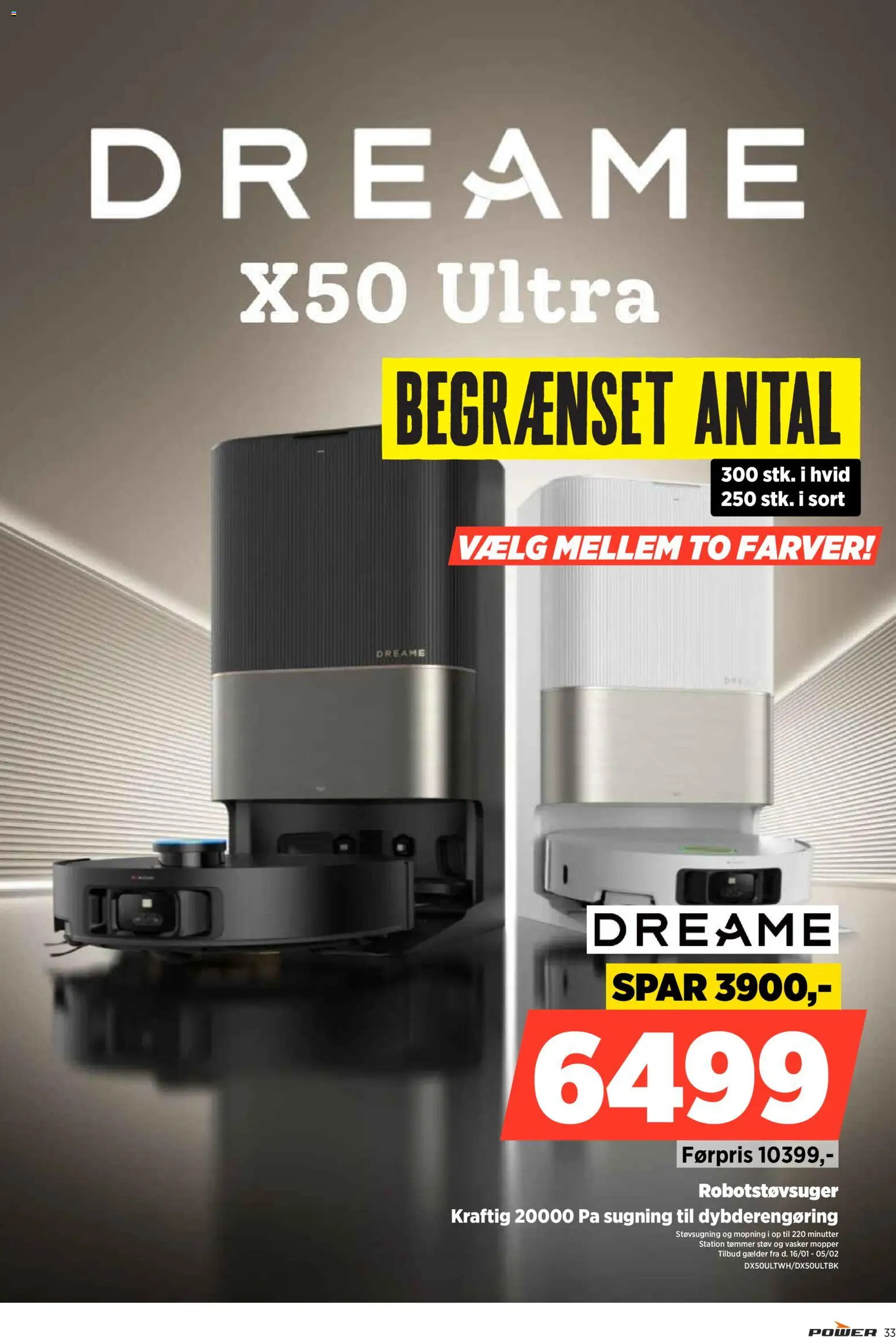 Power tilbudsavis – gyldig fra 16.01.2026 | Side: 33 | Produkter: Robotstøvsuger