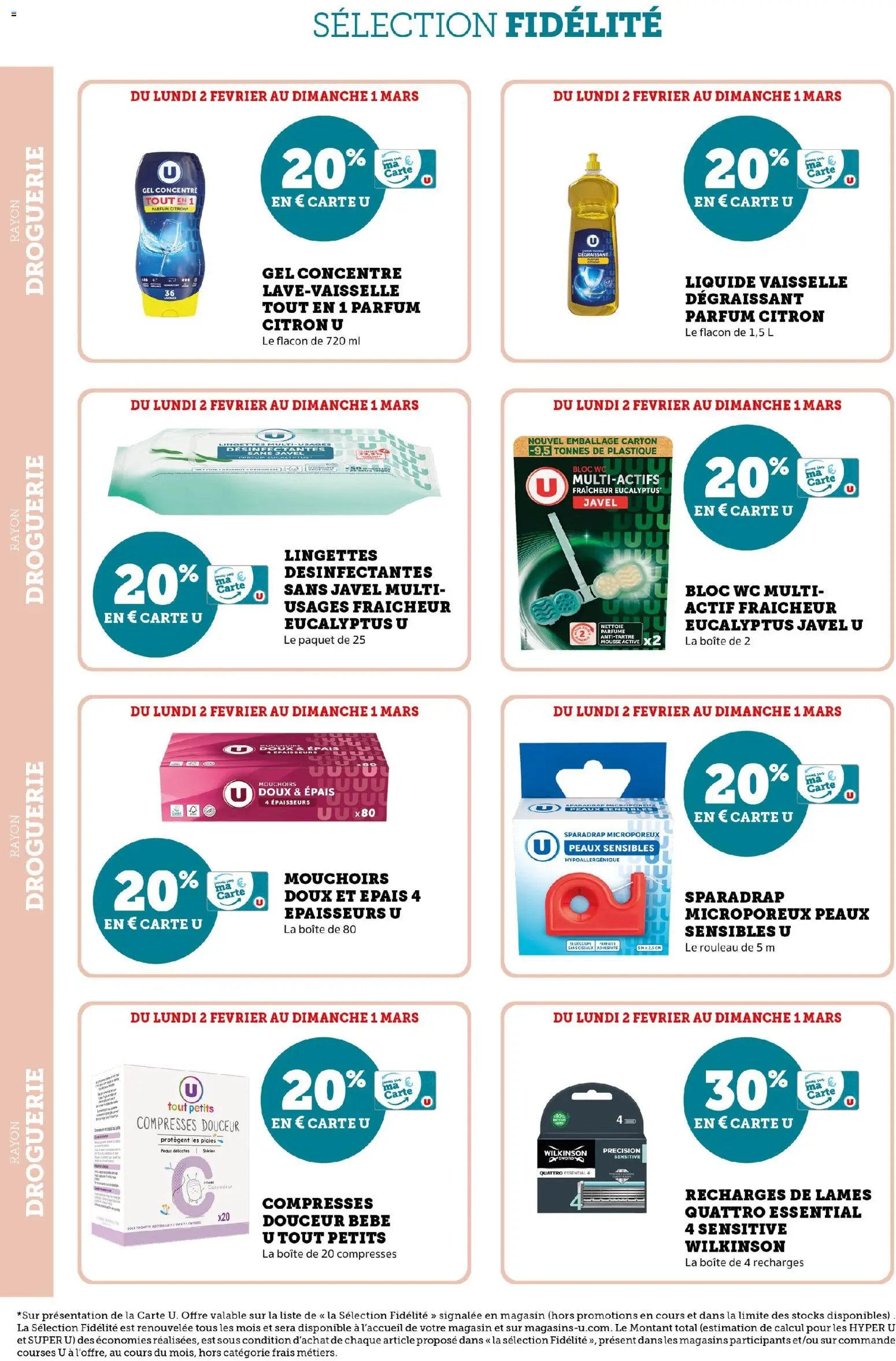 {H1} | Page: 8 | Produits: Citron, Parfum, Rouleau, bloc WC