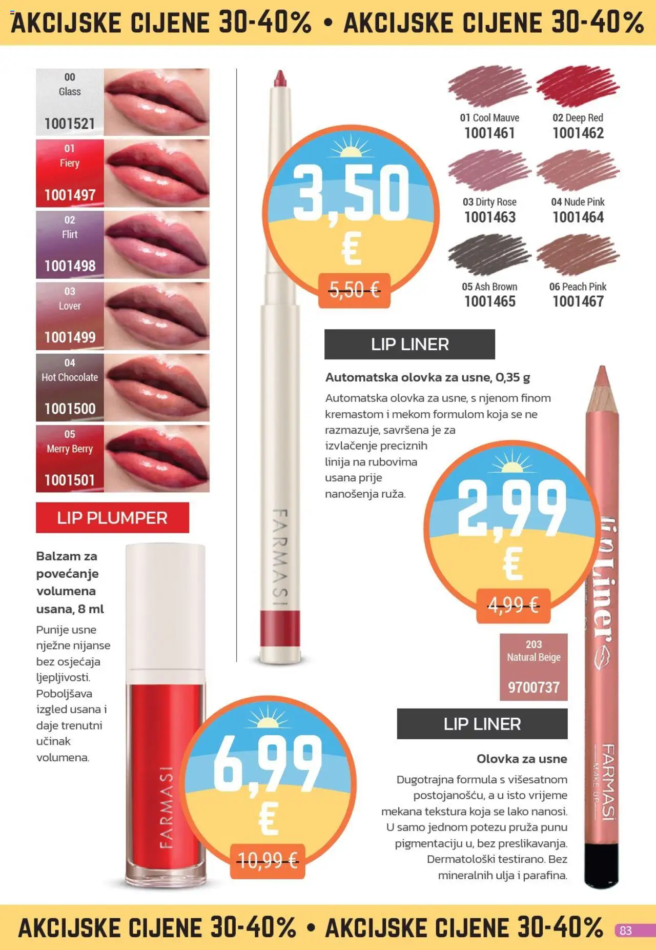 Farmasi katalog | vrijedi od 01.07.2025 | Stranica: 83 | Proizvodi: Olovka za usne
