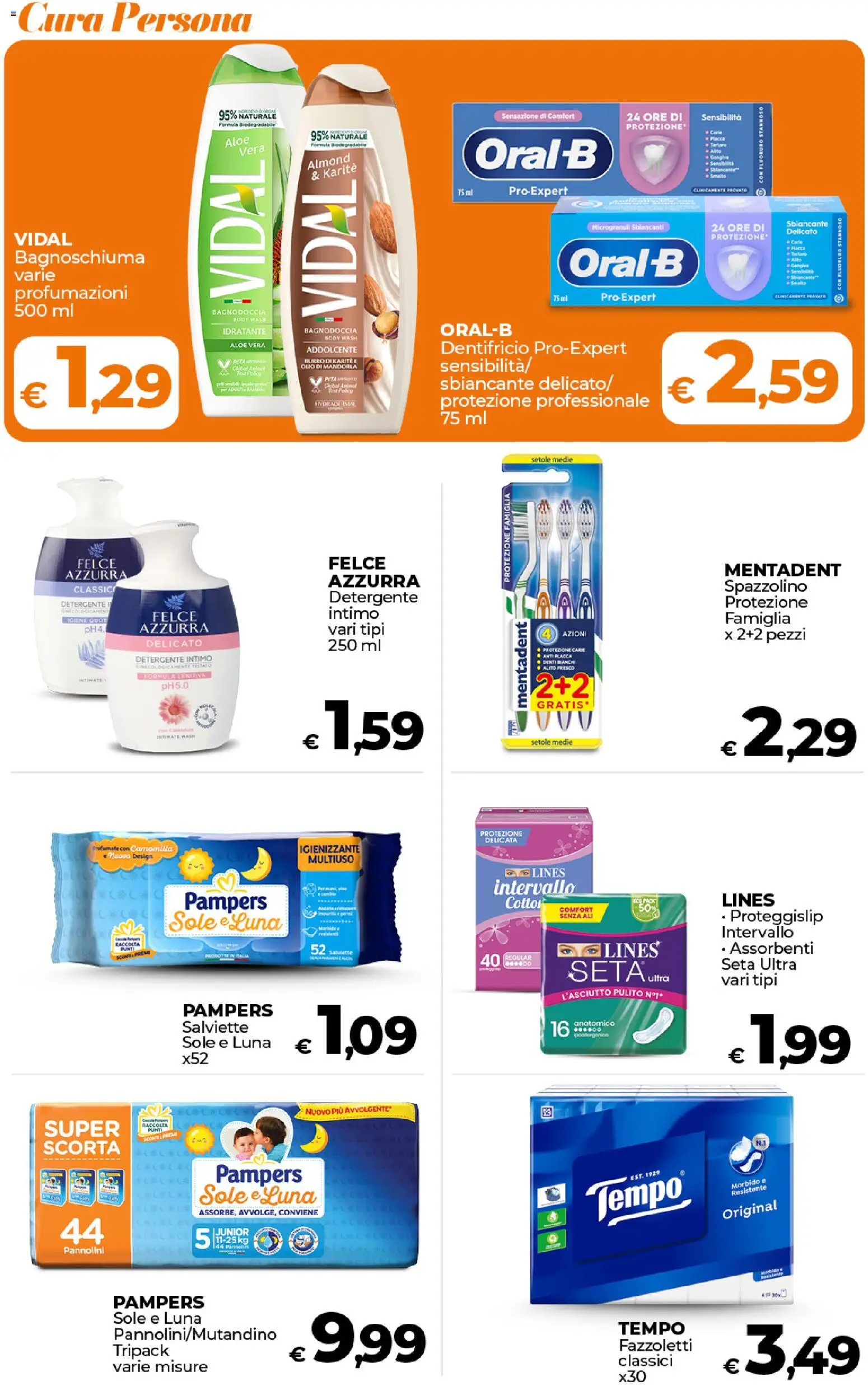 Volantino Ipercoop del 17.01.2026 | Pagina: 43 | Prodotti: Detergente, Intimo, Burro, Pampers