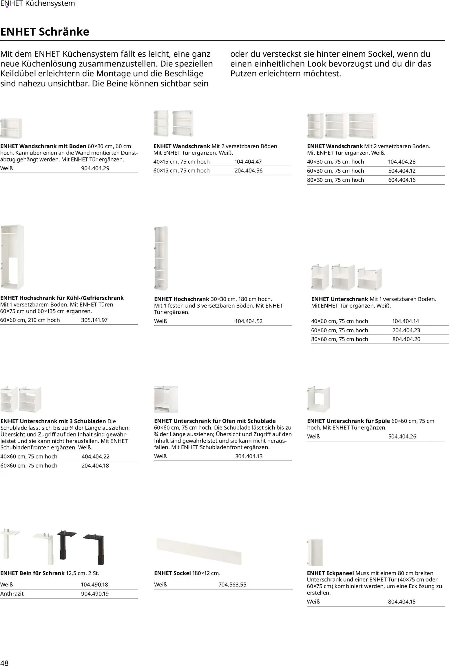 Ikea Küchen  – gültig ab 02.01.2026 | Seite: 48 | Produkte: Ofen, Tür, Unterschrank, Hochschrank