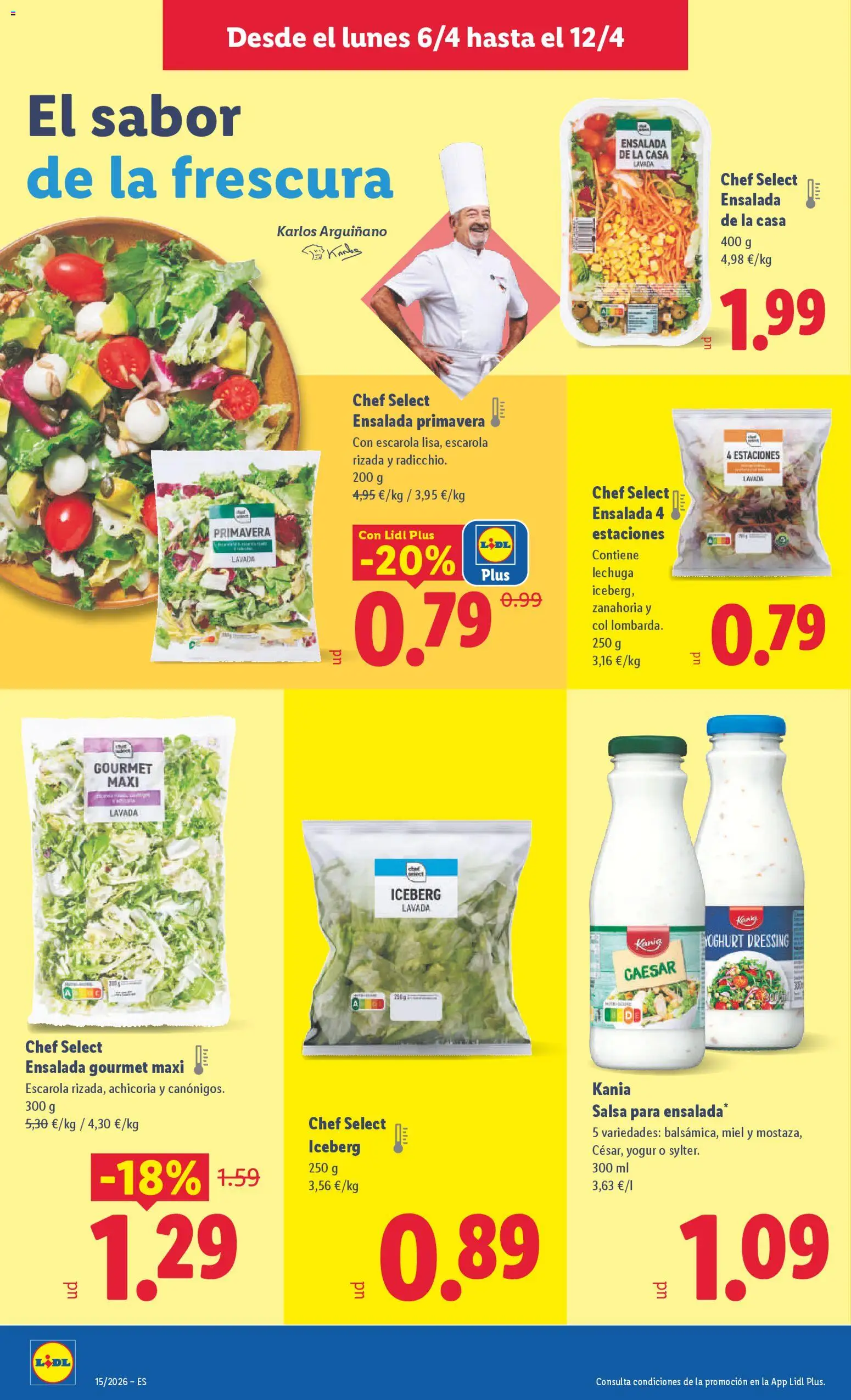 Lidl folleto │ válido desde el 06.04.2026 | Página: 8 | Productos: Ψηφιακή κάμερα, Yogur, Zanahoria, Ensalada