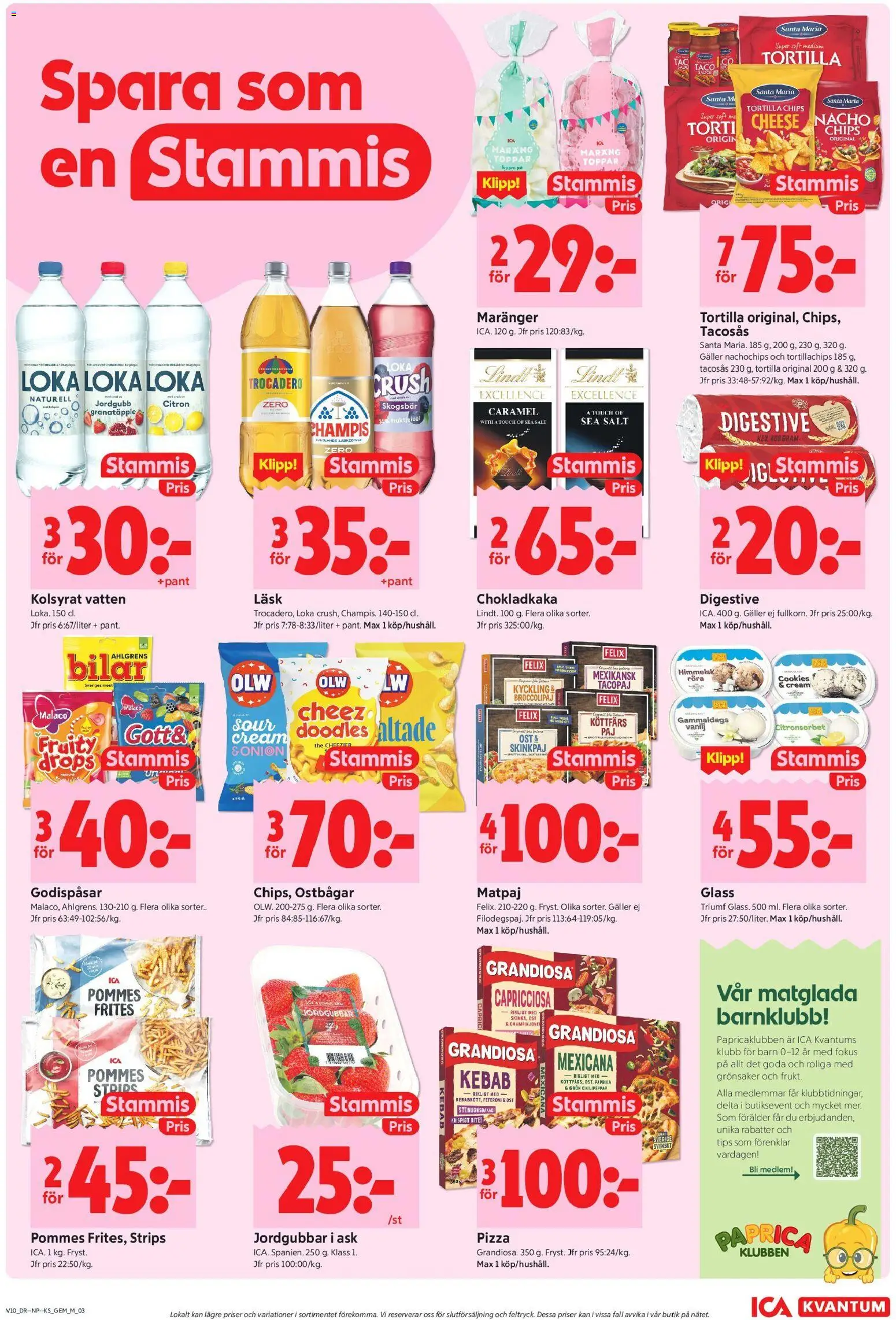 ICA Kvantum reklamblad aktuell från 02.03.2026 | Sida: 3 | Produkter: Digestive, Tacosås, Tortillachips, Citron