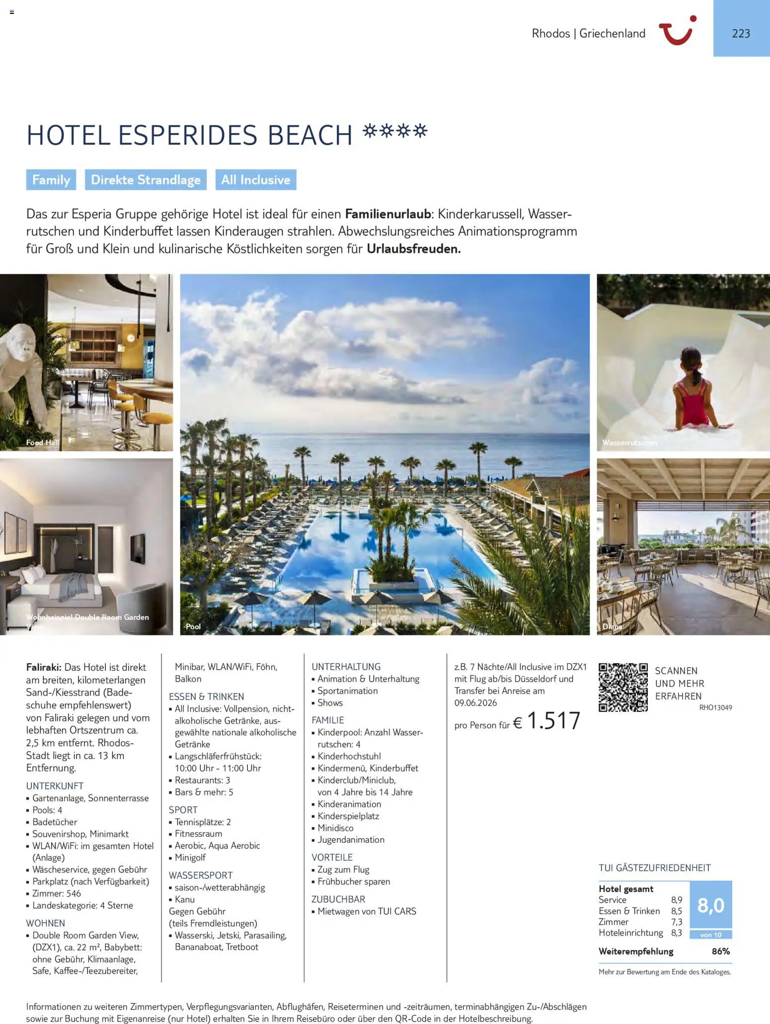 Aida  Südeuropa & Nordafrika 2026/27 – gültig ab 01.01.2026 | Seite: 223 | Produkte: Babybett, Wasser, Uhr