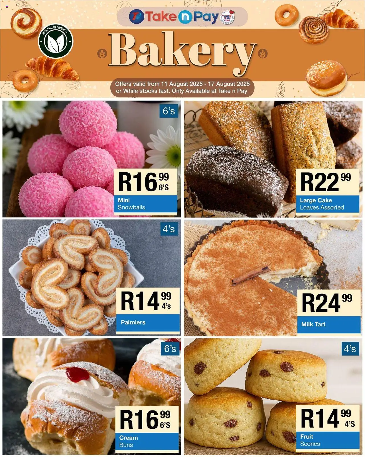 Take n Pay Specials │ valid from 11.08.2025 | Page: 10 | Products: Cake, Bakery, Milk, Cream