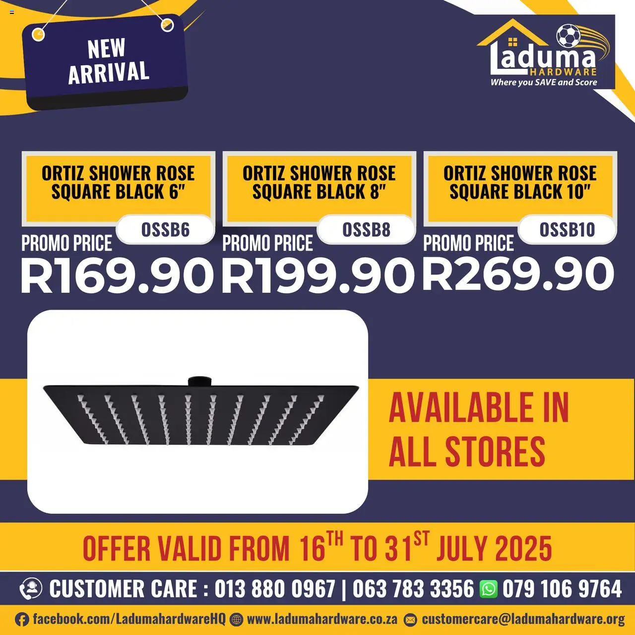 Laduma Hardware Specials │ valid from 16.07.2025 | Page: 1 | Products: Shower