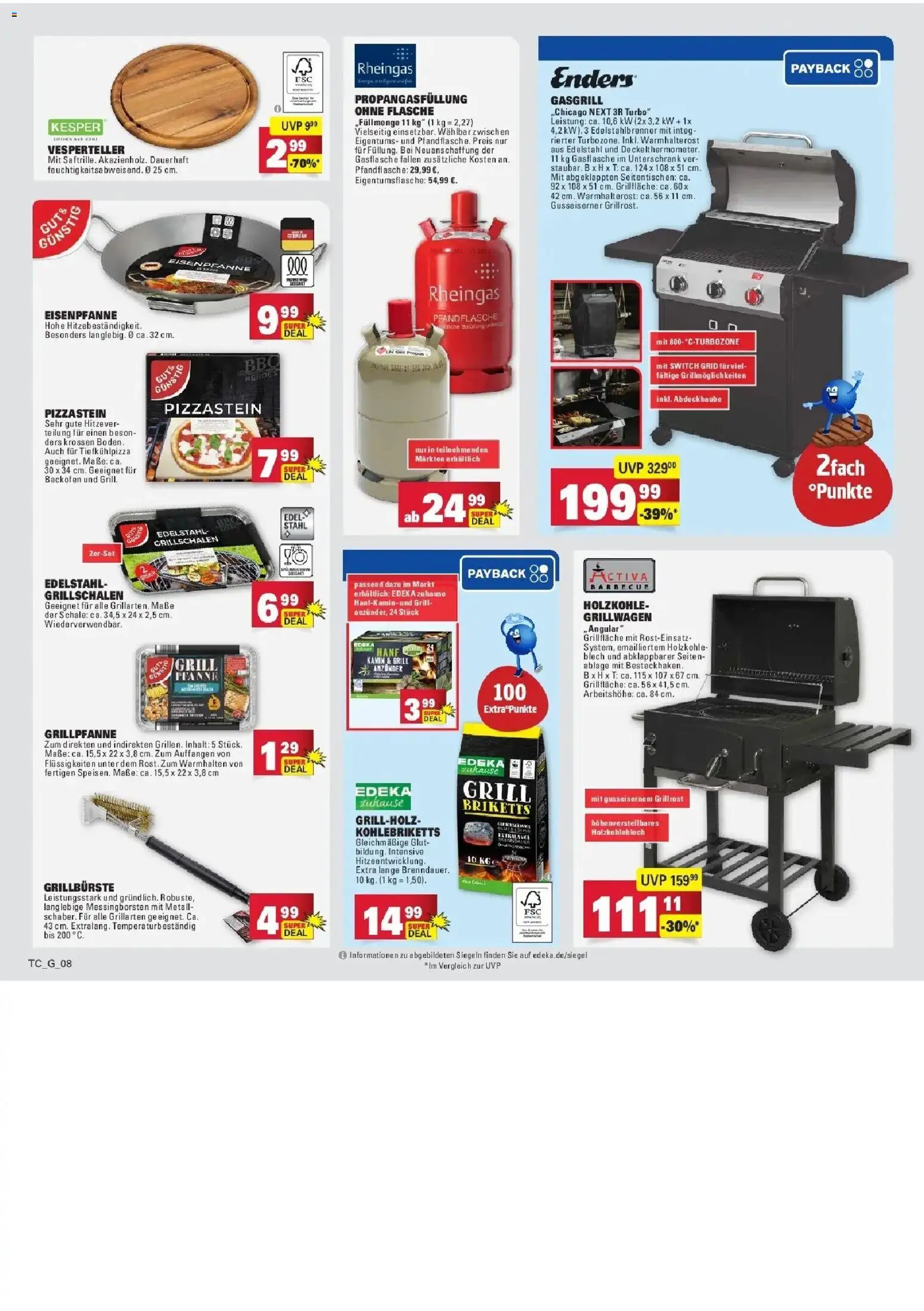 Angebote – gültig ab 30.03.2026 | Seite: 92 | Produkte: Grill, Kamin, Tiefkühlpizza, Backofen