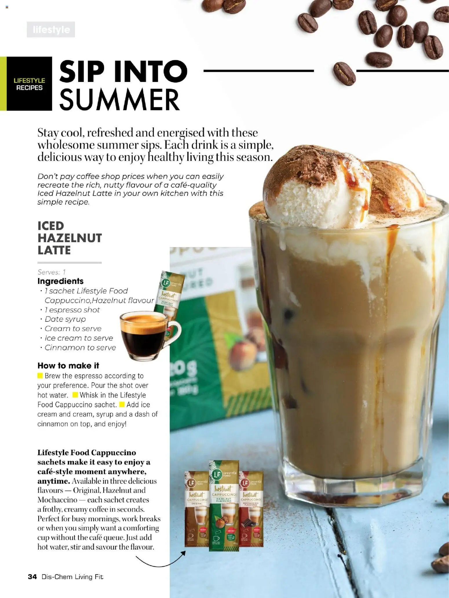 New Dis-Chem catalogue – valid from 26.11.2025 | Page: 36 | Products: Coffee, Cream, Ice cream, Syrup