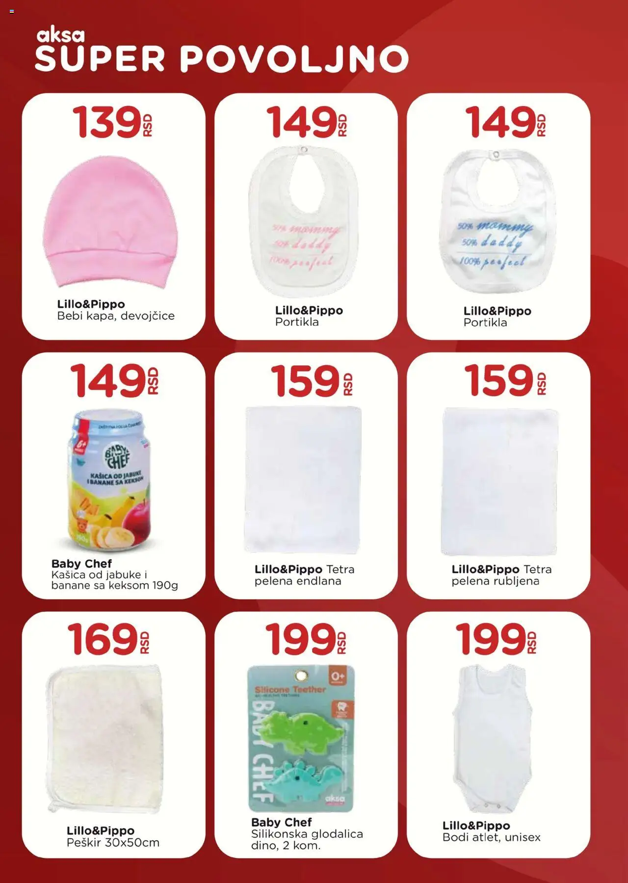 Aksa katalog - važi od 25.07.2025 | Strana: 2 | Proizvode: Peškir, Jabuke, Banane