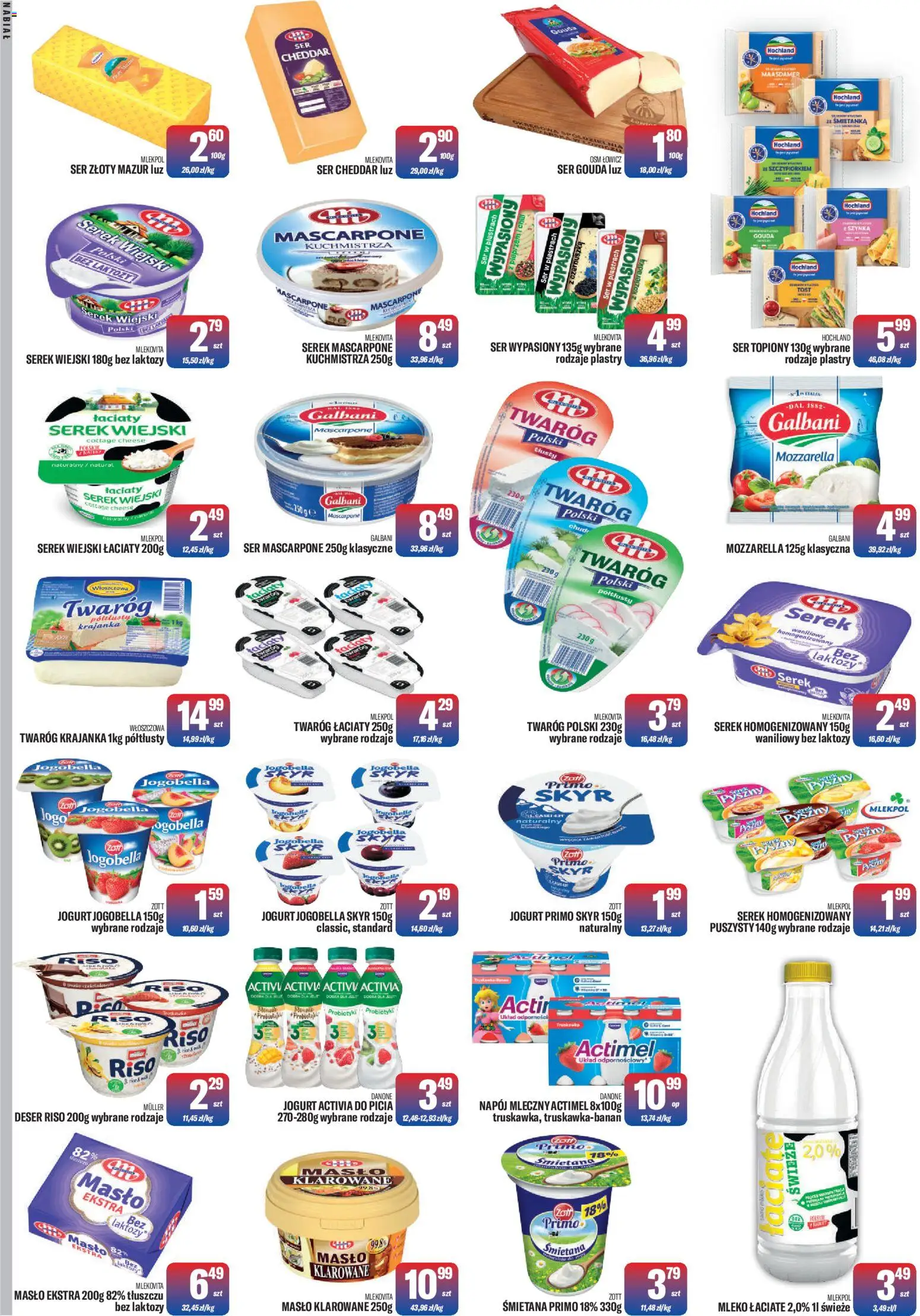 TomiMarkt Gazetka od 19.02.2026 | Strona: 6 | Produkty: Mascarpone, Masło, Śmietana, Skyr