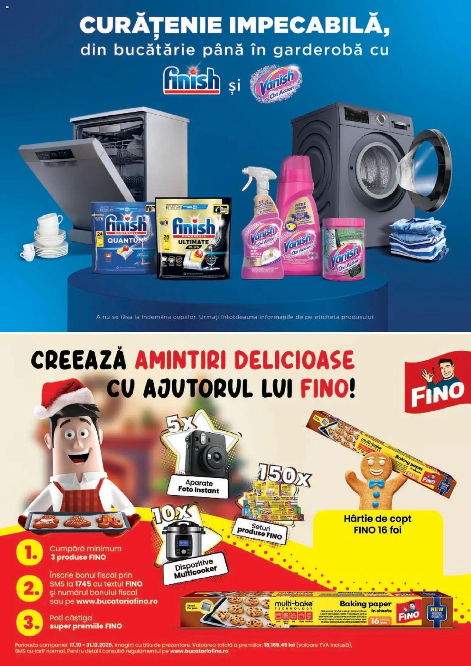 Noul catalog Mega Image – valabil de la 27.11.2025 | Pagină: 45 | Produse: Bucătărie, Çelik Mama ve Su Kabı