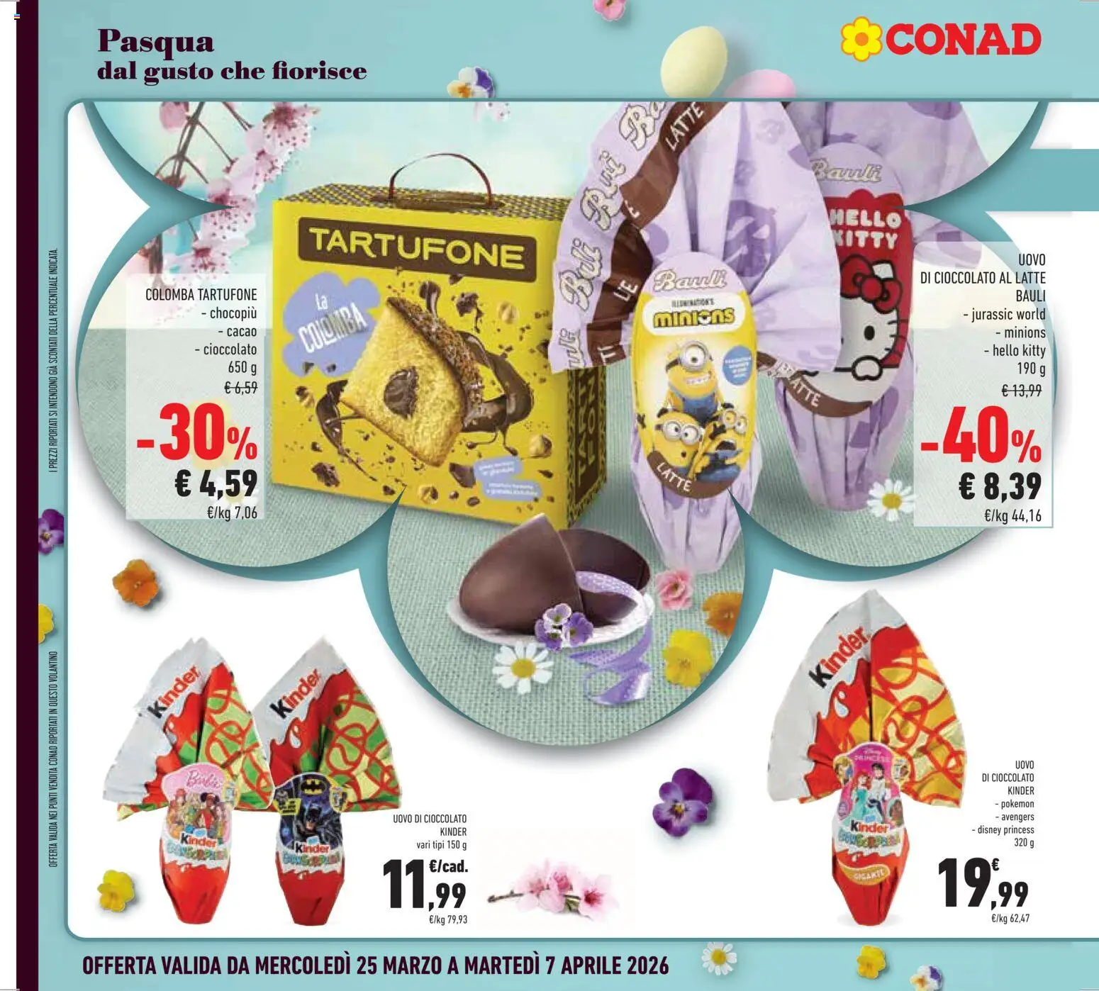 Volantino Conad del 25.03.2026 | Pagina: 4 | Prodotti: Cioccolato, Latte, Cacao