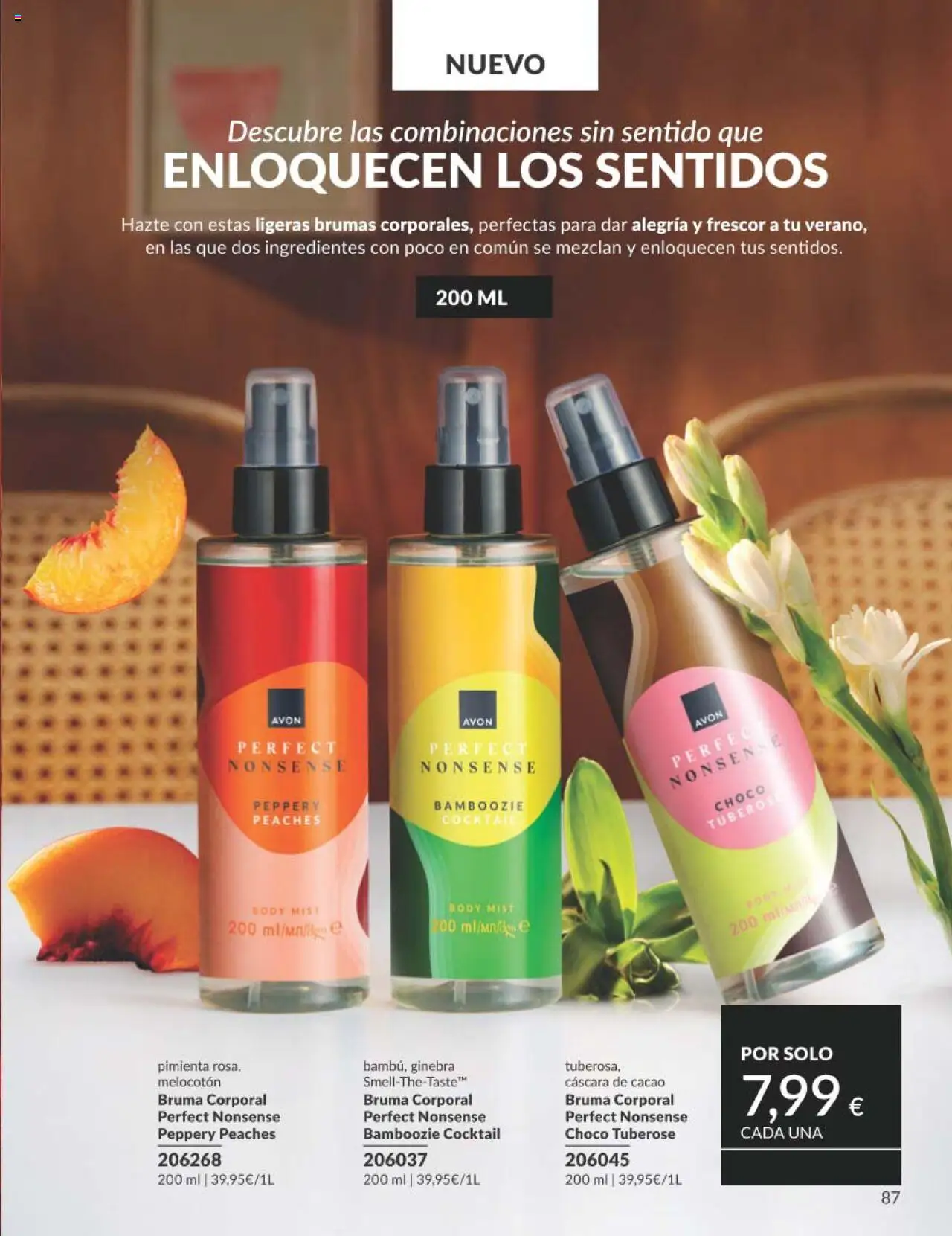 Catálogo AVON campaña 7 │ válido desde el 01.07.2025 | Página: 87 | Productos: Κρεμάστρα, Ginebra, Body, Φρυγανιές σικάλεως
