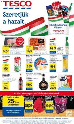 Tesco Hipermarket - Akciós újság  - amely érvényes a következő dátumtól: 14.08.2025