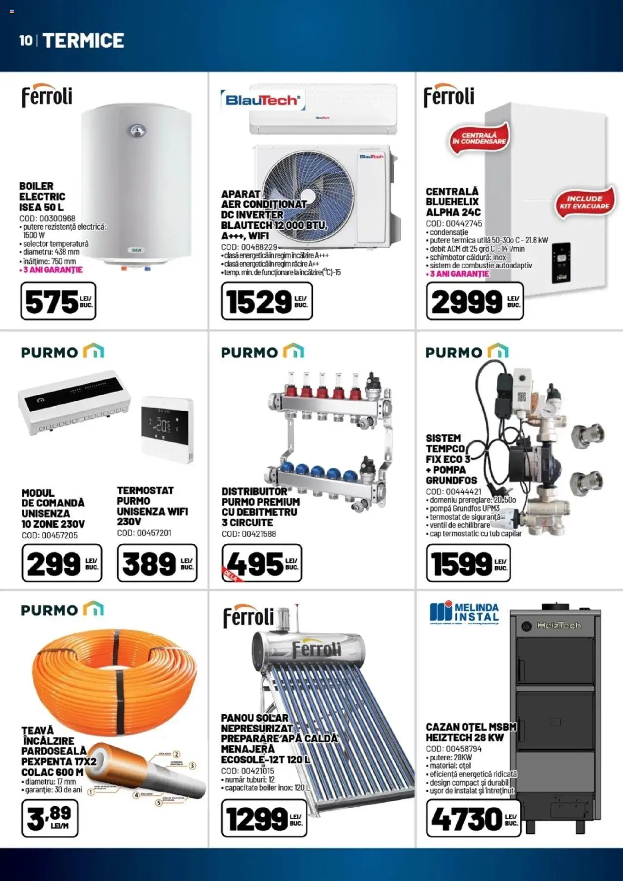 Catalog Ambient – valabil de la 20.08.2025 | Pagină: 10 | Produse: Boiler, Aer Condiționat, Țeavă, Apă