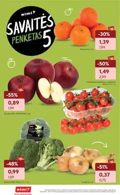 Rimi leidinys galioja nuo 02.12.2025 | Puslapis: 10 | Prekių: Brokolis, Obuoliai, Pomidorai
