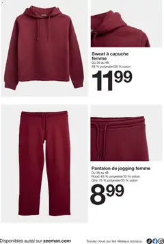 Zeeman - Prévisualisation de Zeeman catalogue Automne valide à partir de 25.10.2025 | Page: 15 | Produits: Coton, Sweat à capuche, Pantalon