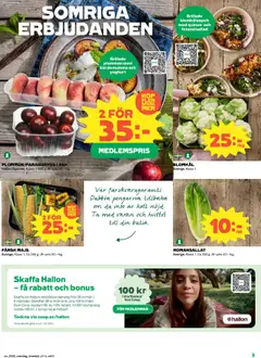 Stora Coop reklamblad aktuell från 21.07.2025 | Sida: 3 | Produkter: Kardemumma, Yoghurt, Blomkål, Majs