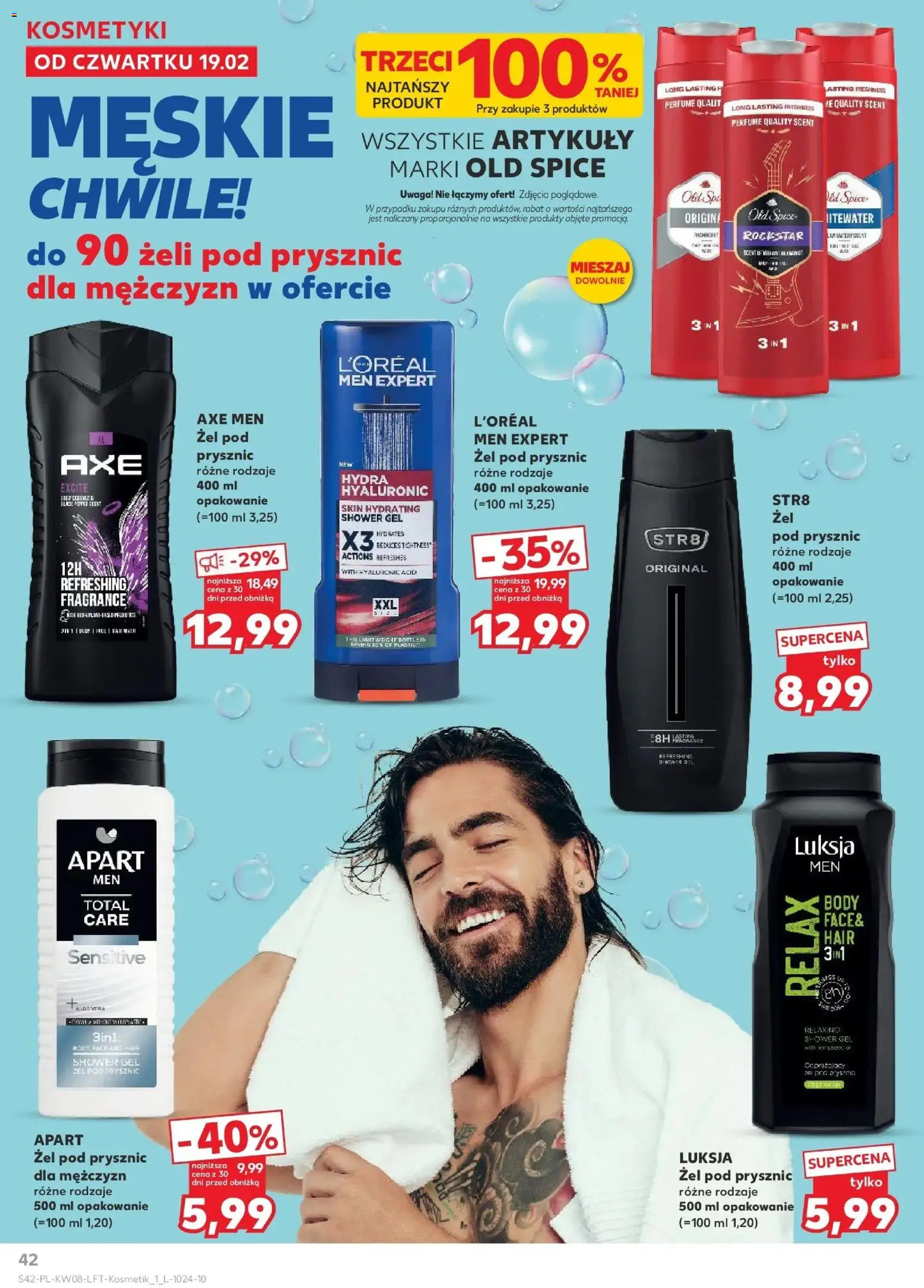 Kaufland Polsko leták od 19.02.2026 | Strana: 42 | Produkty: Zelí, Rockstar, Old Spice, Body