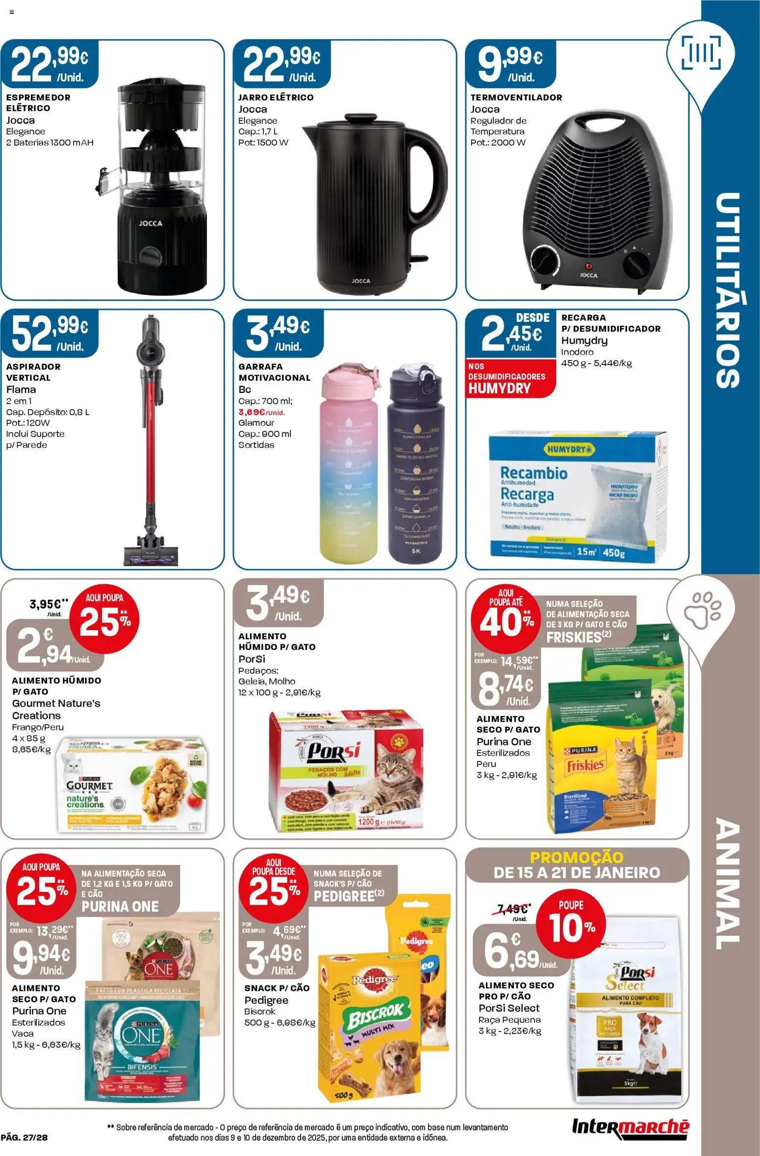 Intermarché Folheto Contact │ válido de 15.01.2026 | Página: 27 | Produtos: Purina one, Peru, Base, Desumidificador