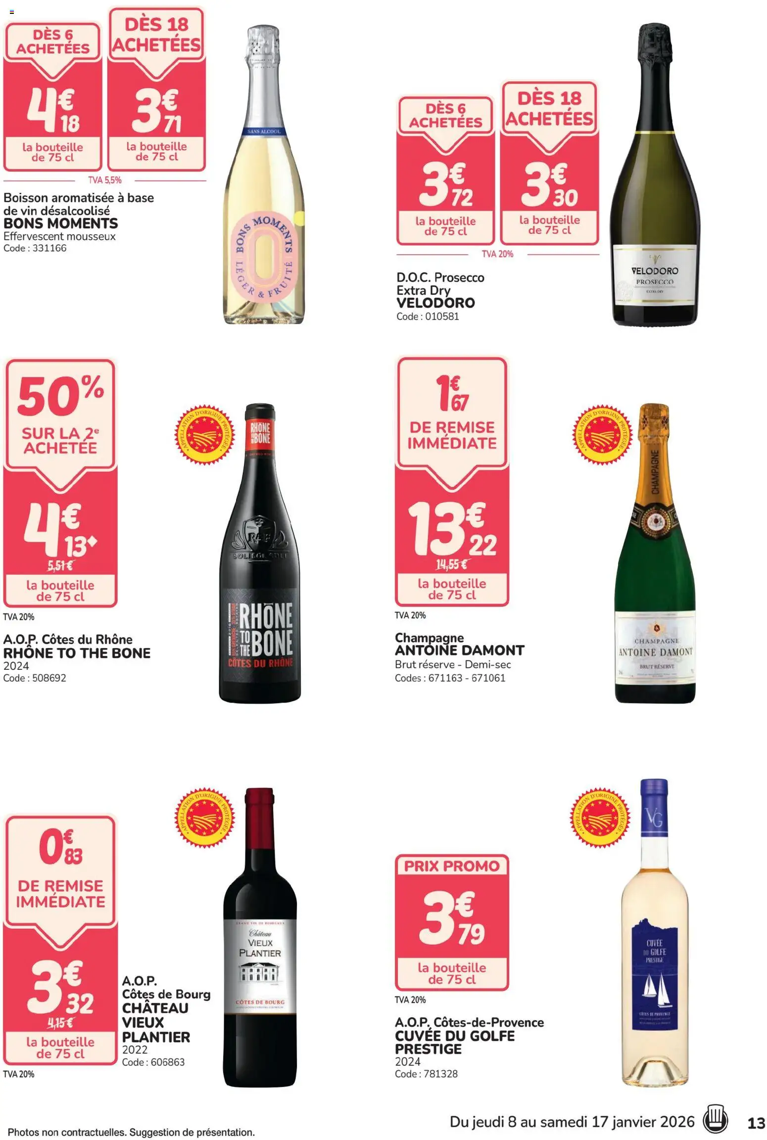 {H1} | Page: 13 | Produits: Alcool, Base, Champagne, Thé