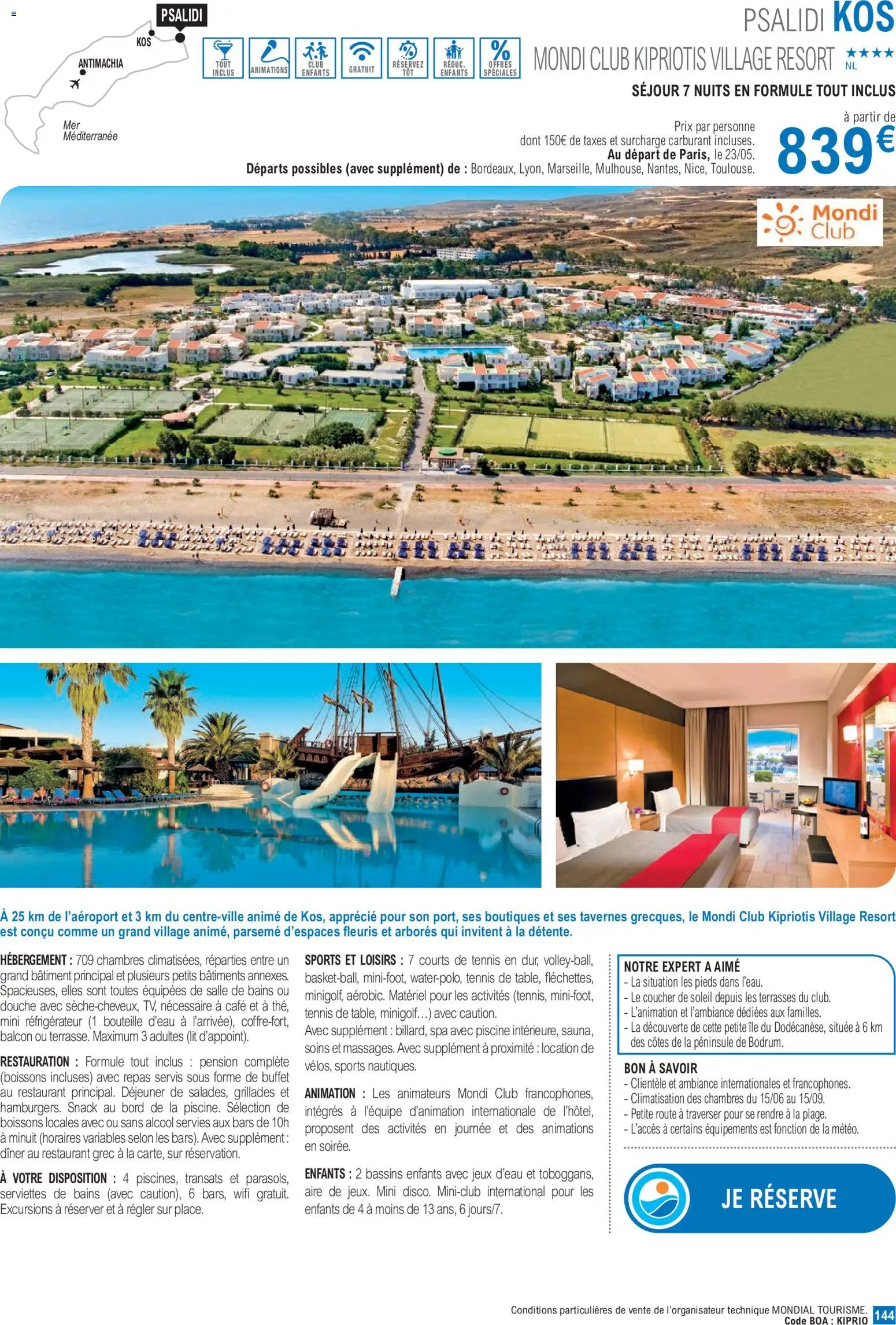 {H1} | Page: 144 | Produits: Alcool, Réfrigérateur, Climatisation, Jeux