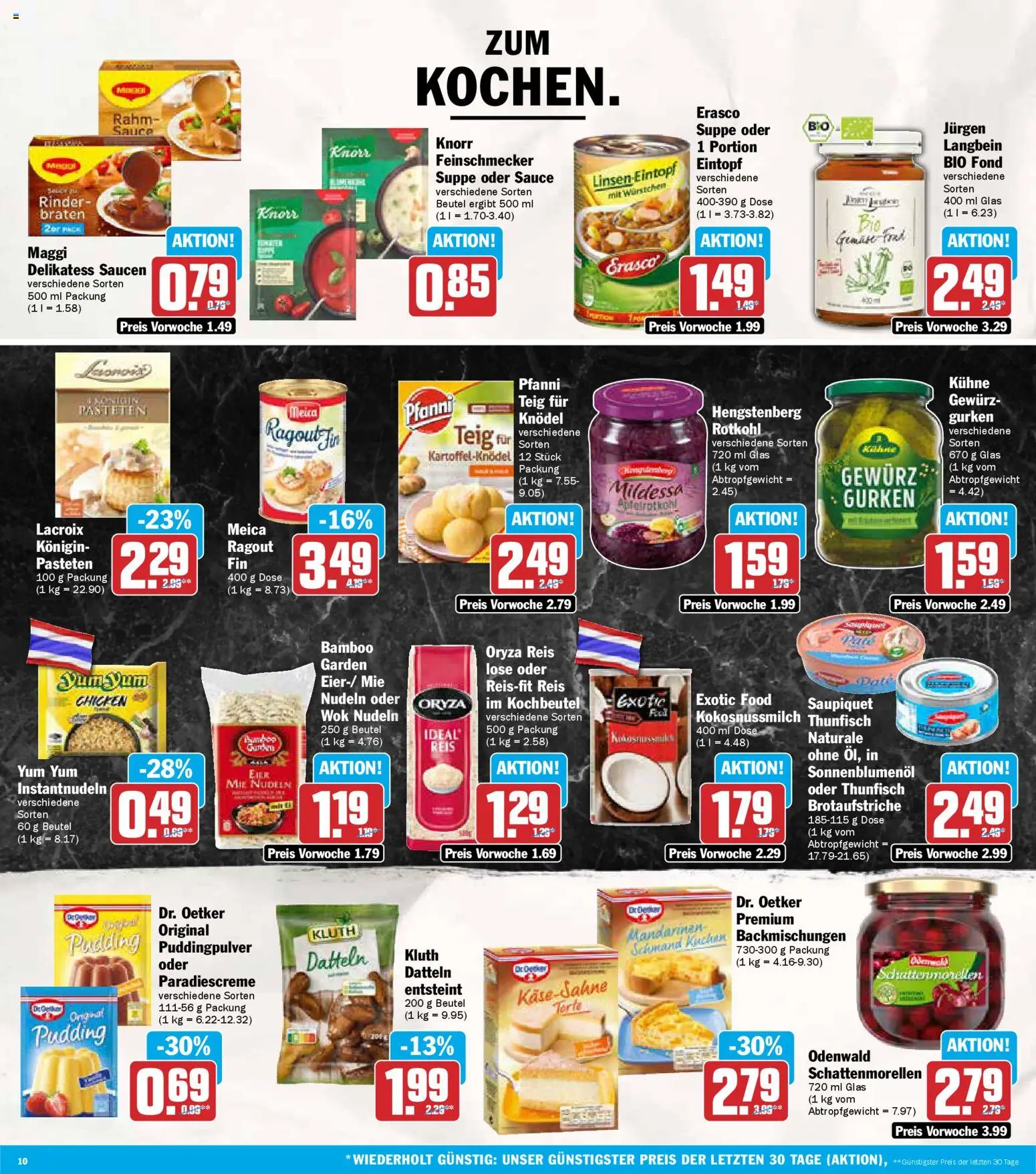 AEZ Prospekt 	 – gültig ab 24.11.2025 | Seite: 10 | Produkte: Maggi, Thunfisch, Nudeln, Gurken